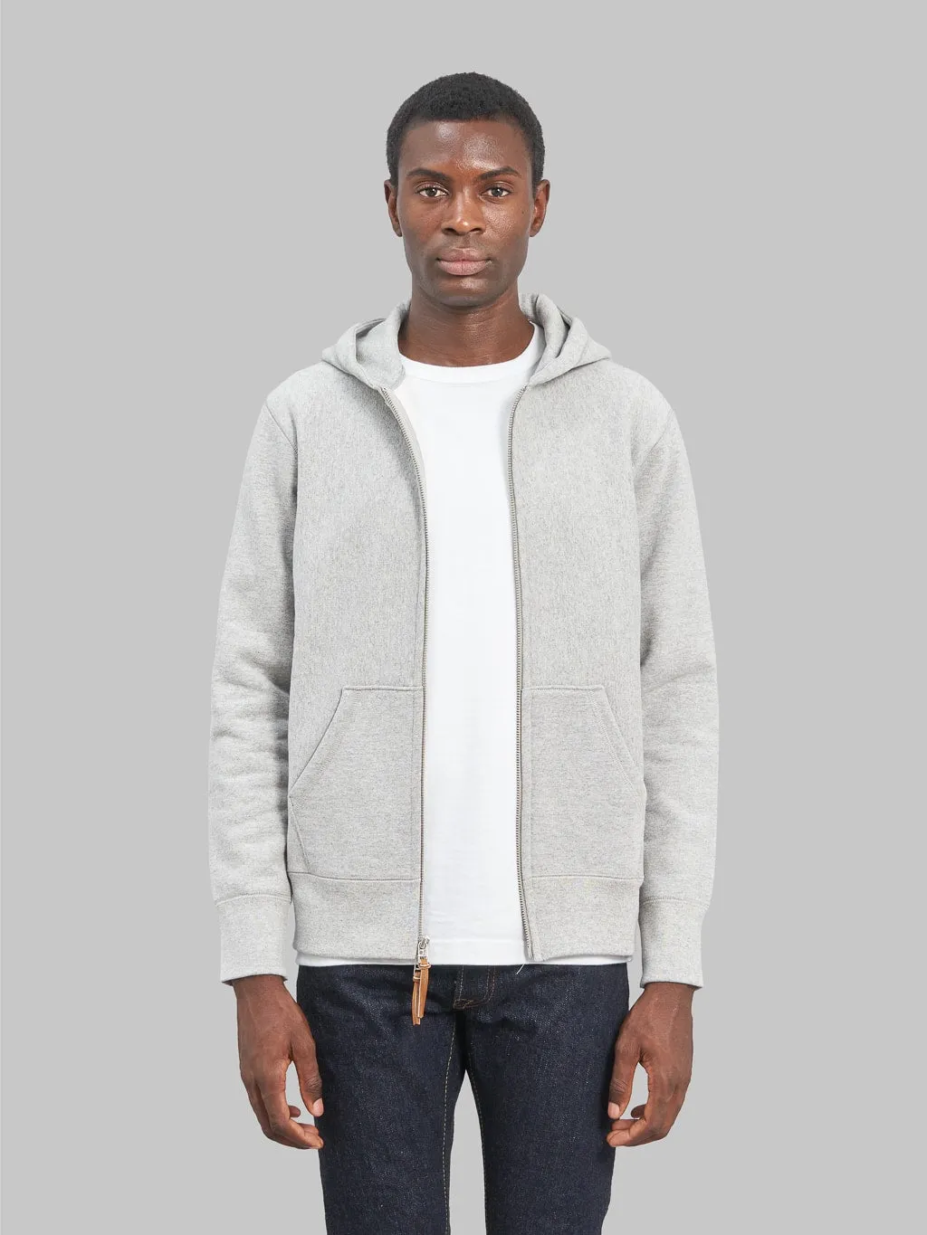 3sixteen Heavyweight Zip Hoody Grey