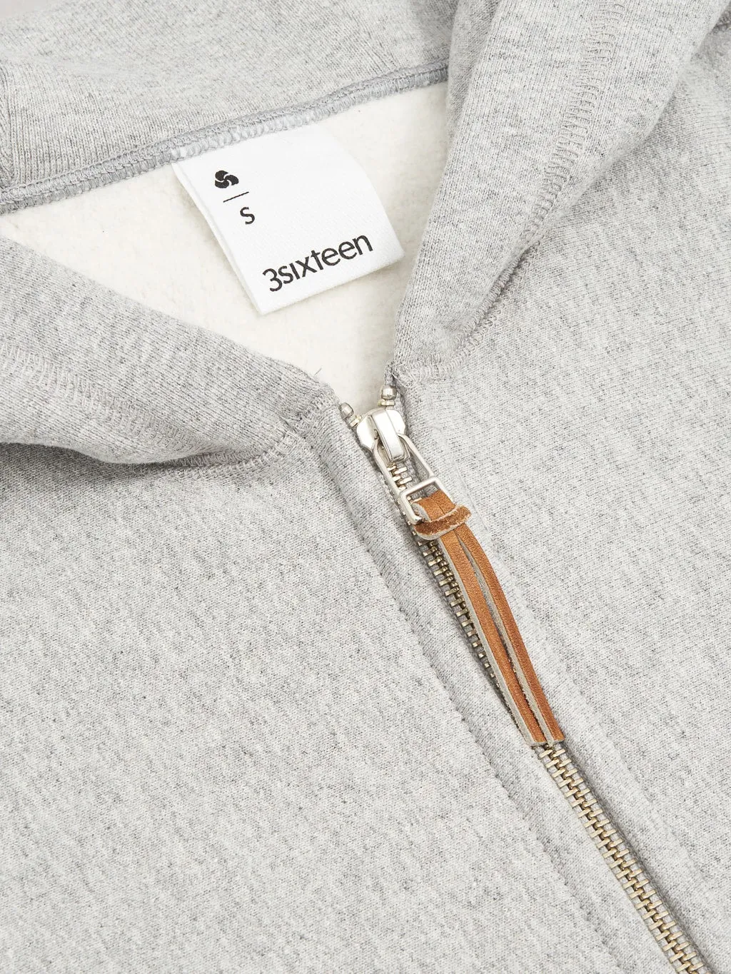 3sixteen Heavyweight Zip Hoody Grey