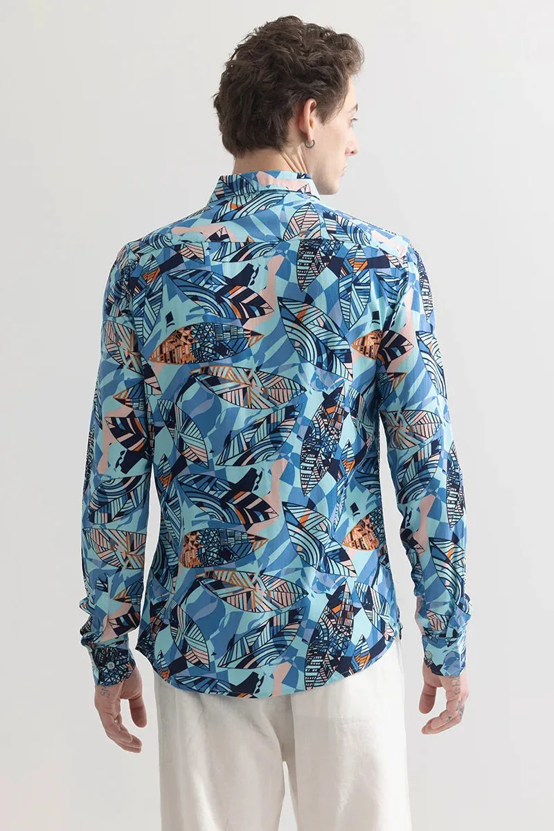 Abstractile Blue Shirt