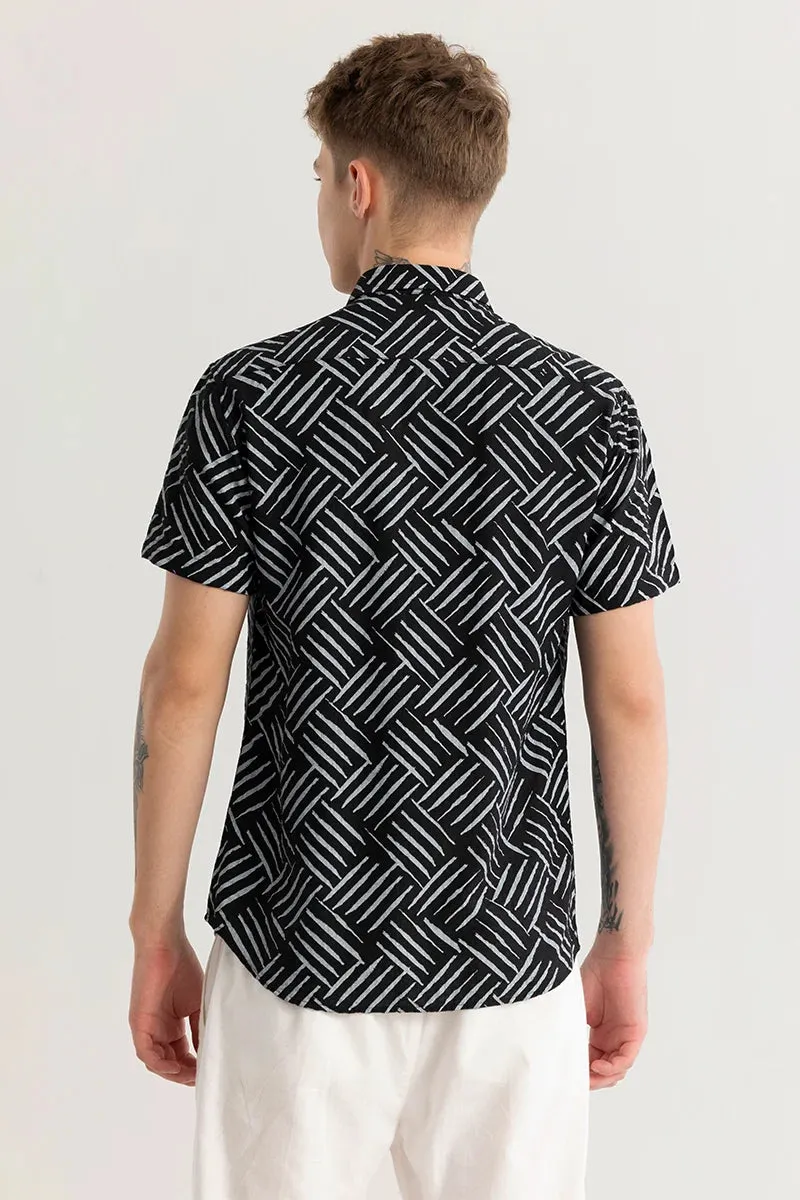 Absyss Black Abstract Shirt