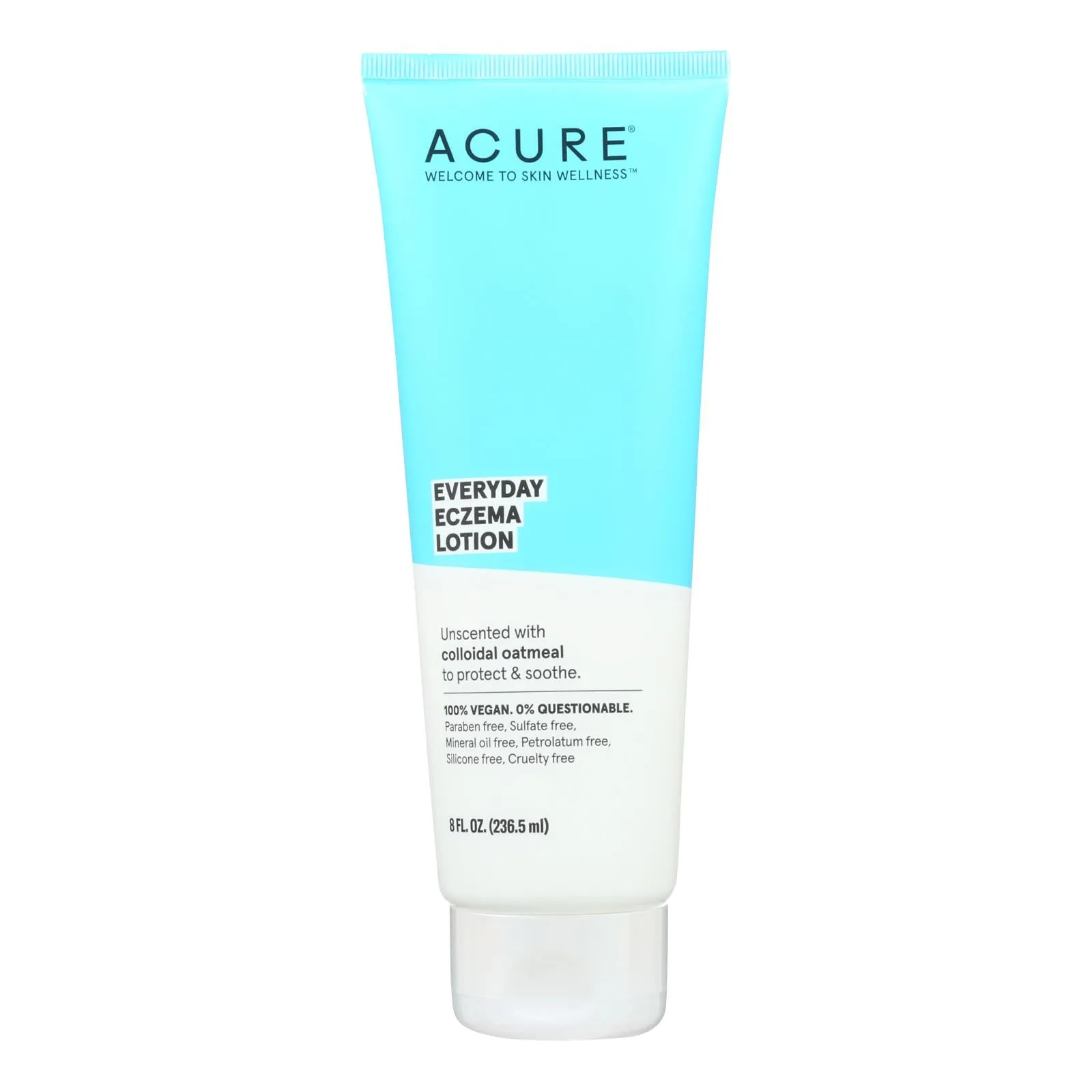 Acure Unscented Oatmeal Lotion, 8 Fl Oz: Gentle Relief for Eczema-Prone Skin