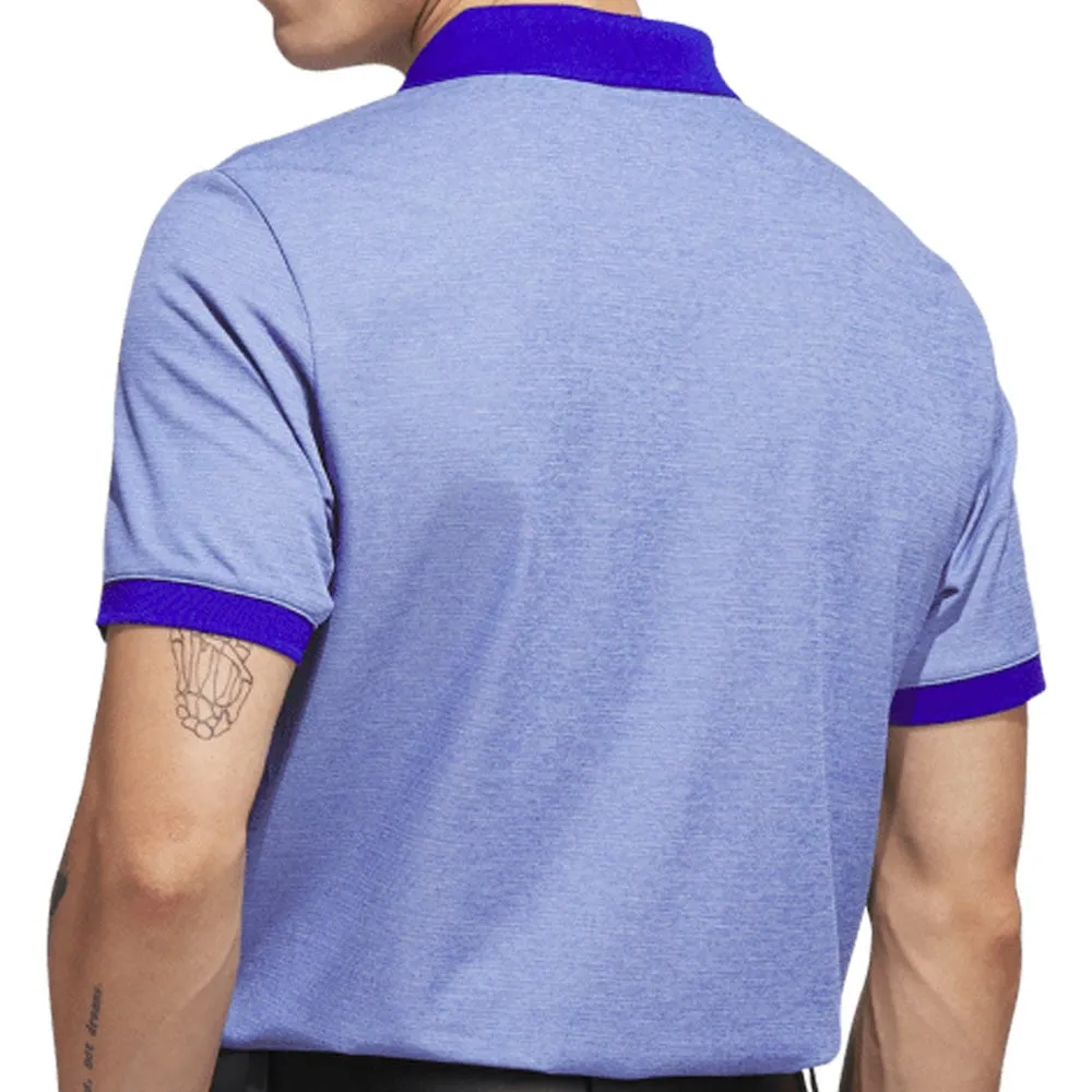 adidas No Show Polo Shirt - Lucid Blue