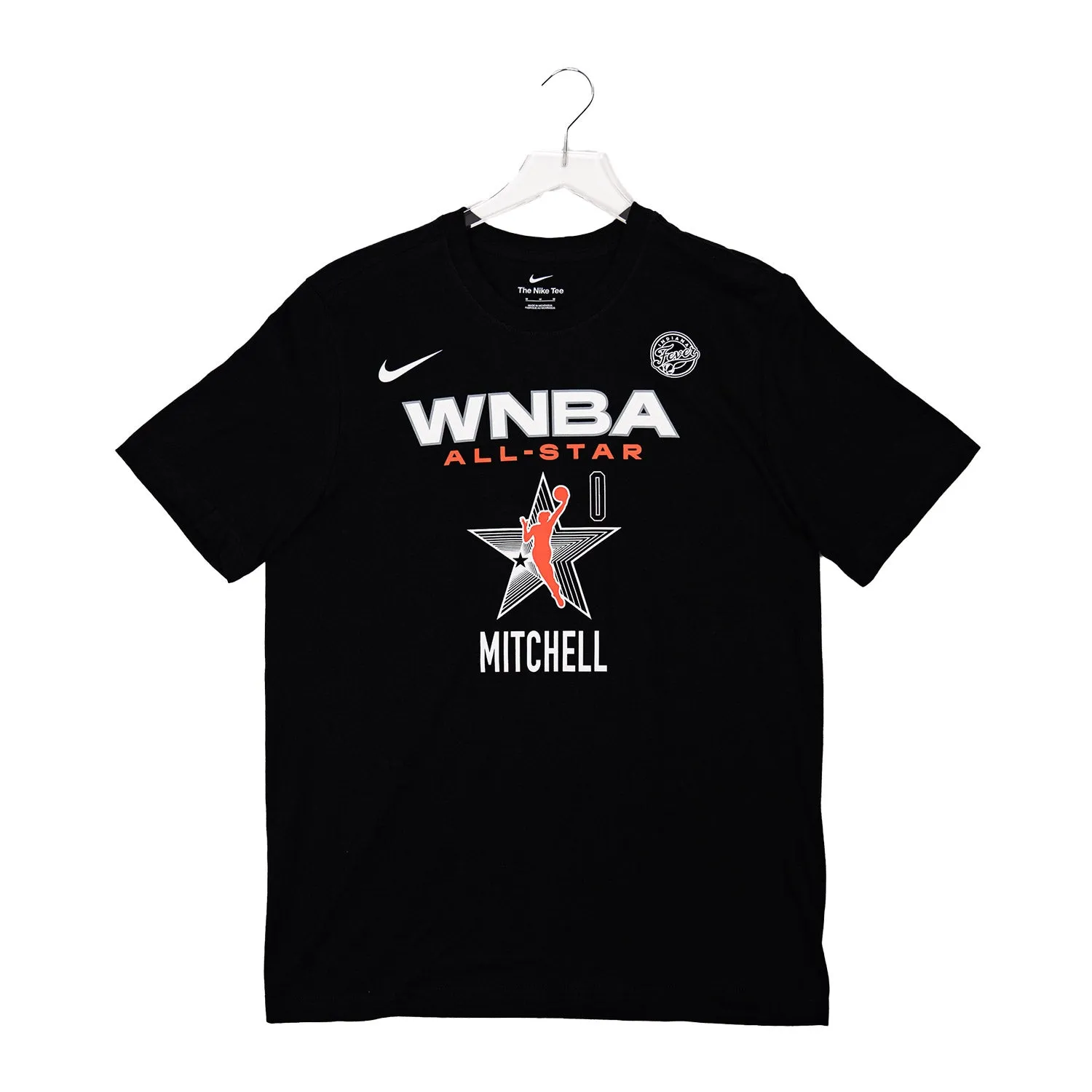 Adult Indiana Fever Kelsey Mitchell #0 2024 WNBA All-Star Game Name and Number T-shirt in Black by Nike