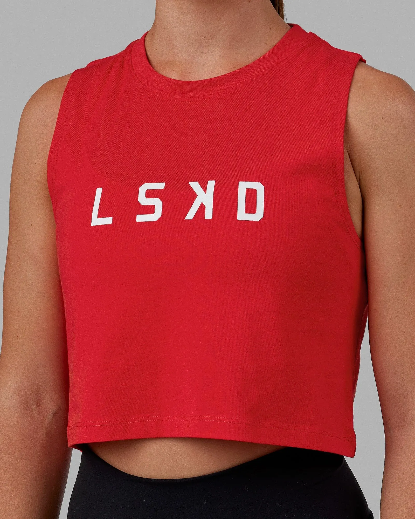 Agile FLXCotton Tank - Infrared-White