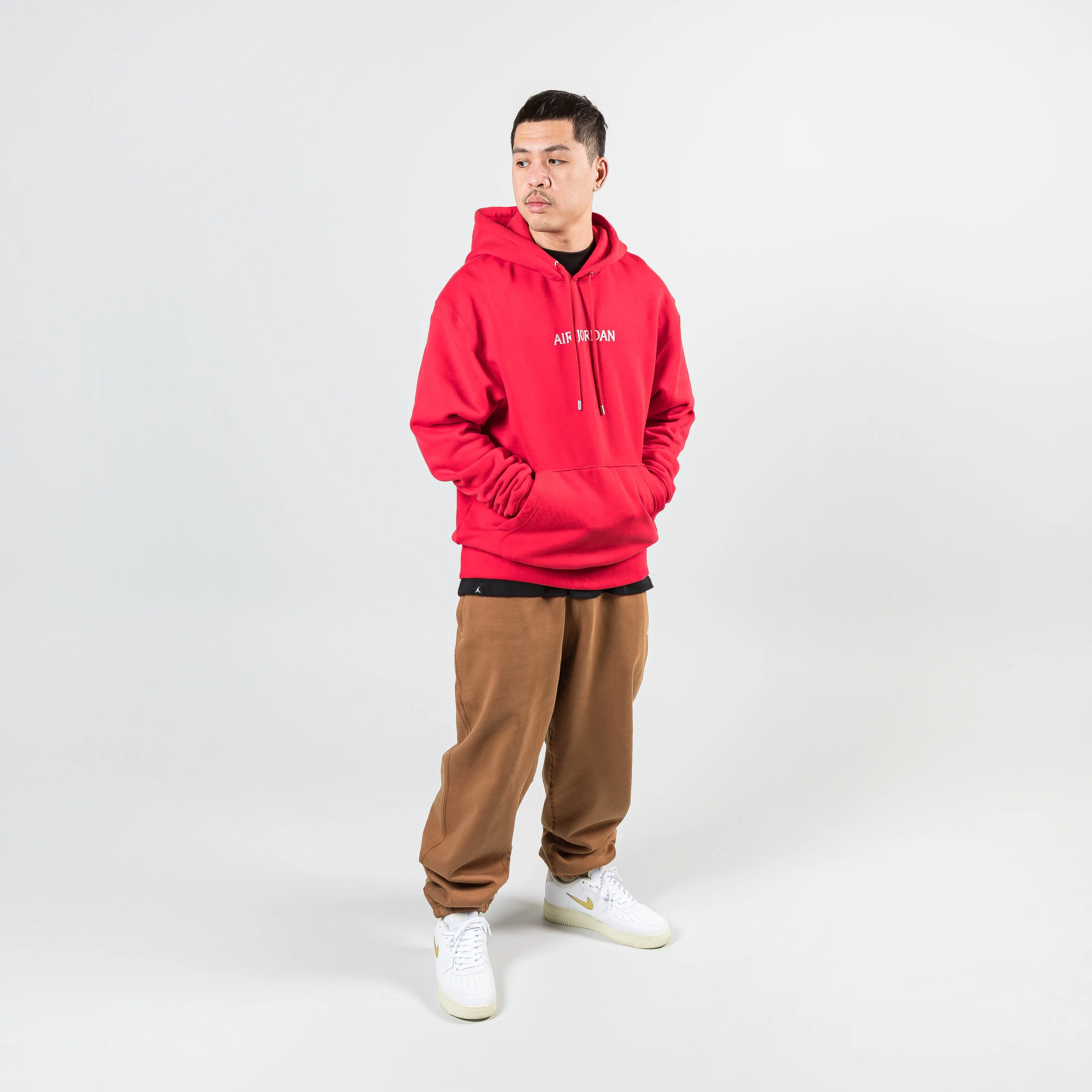 Air Jordan SP Fleece Hoodie - Fire Red/Sail