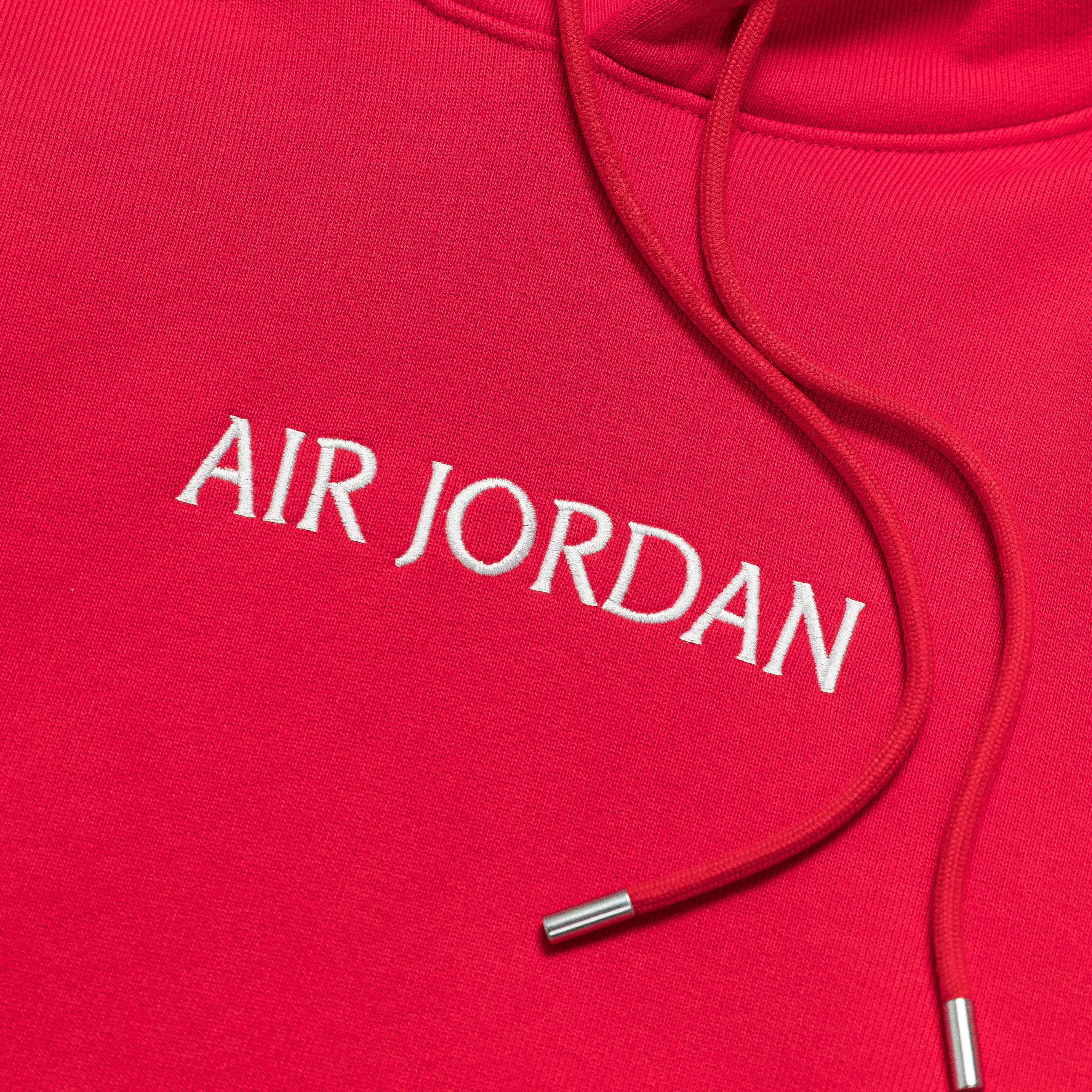 Air Jordan SP Fleece Hoodie - Fire Red/Sail