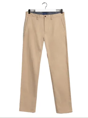 Allister Regular Fit Twill Chinos - Dark Khaki