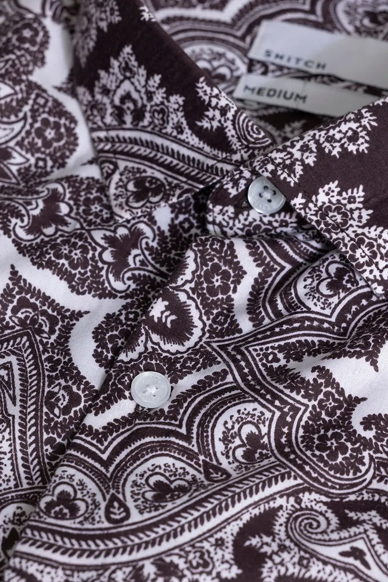 Artistic Dazzle Maroon Shirt