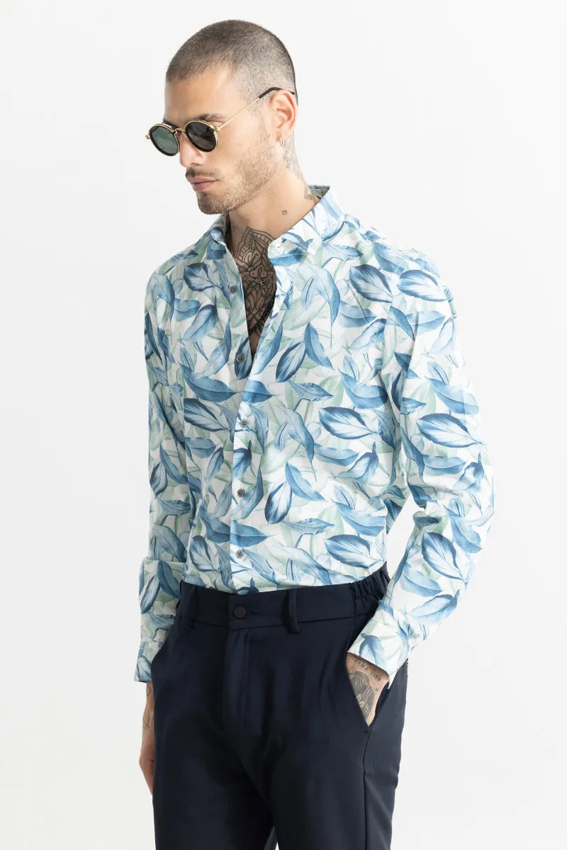 Autumn Burst Blue Shirt