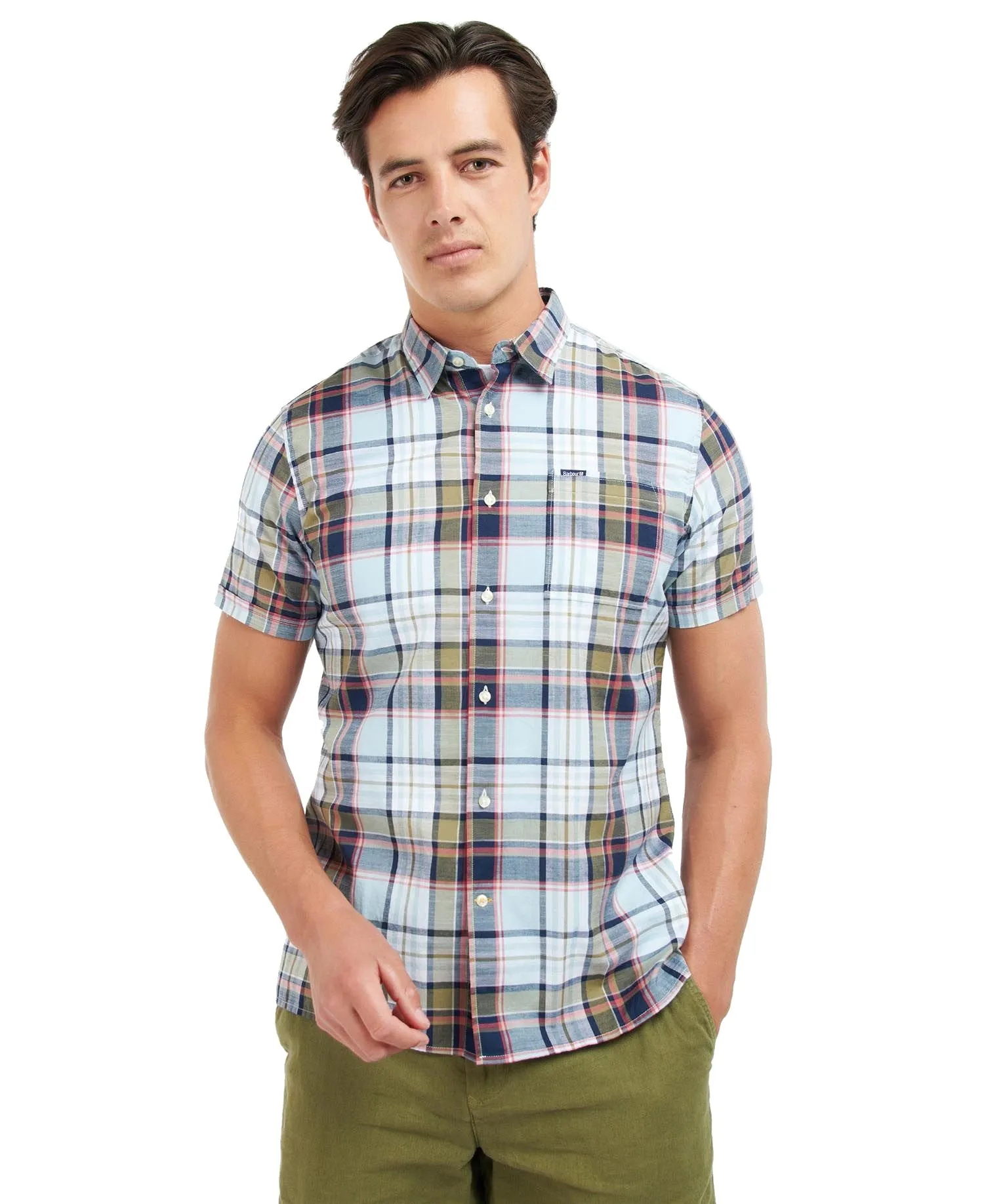 Barbour Mens Bruno Madras Check Shirt - Short Sleeved