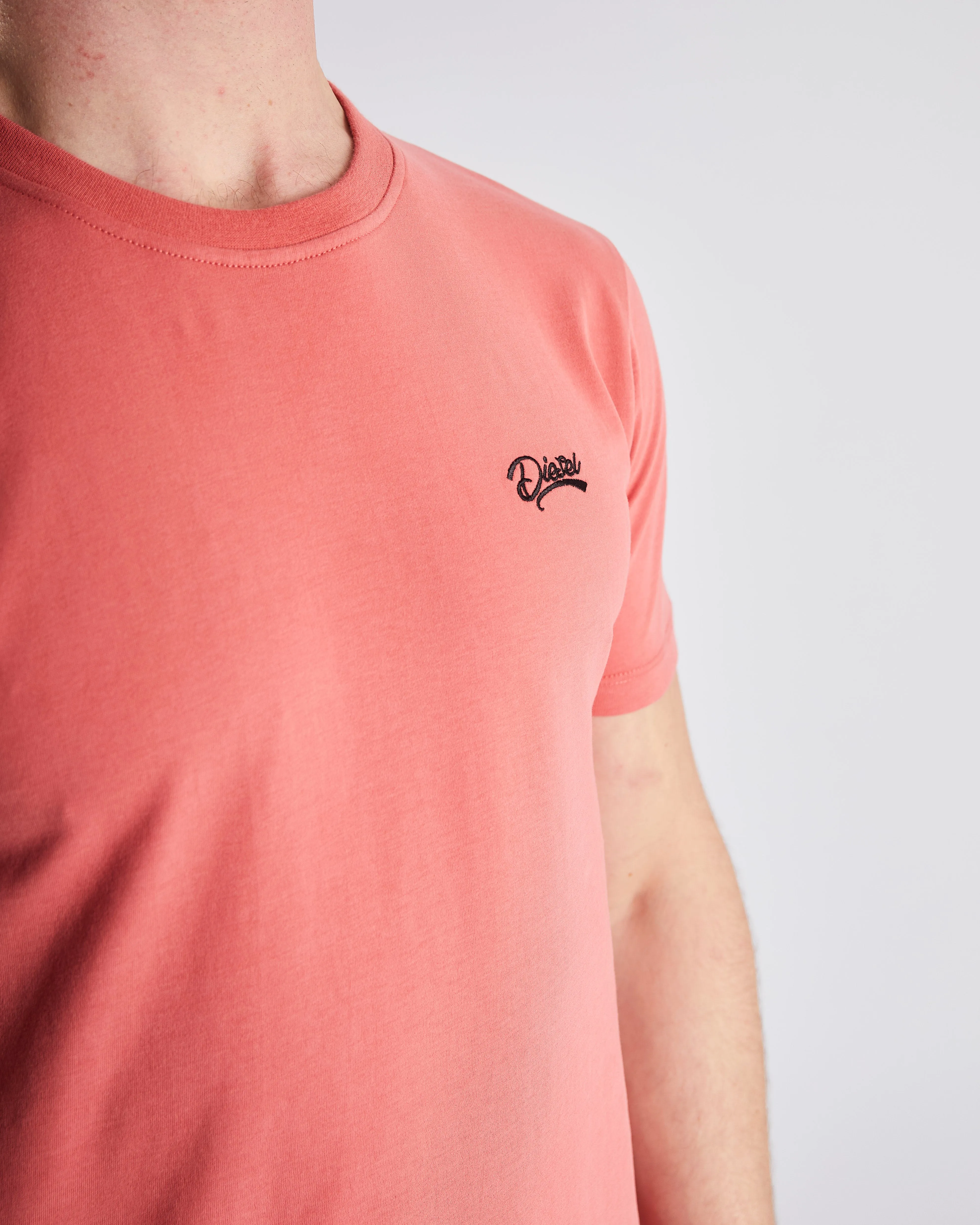 Basic Caden O Neck Tee Faded Rose