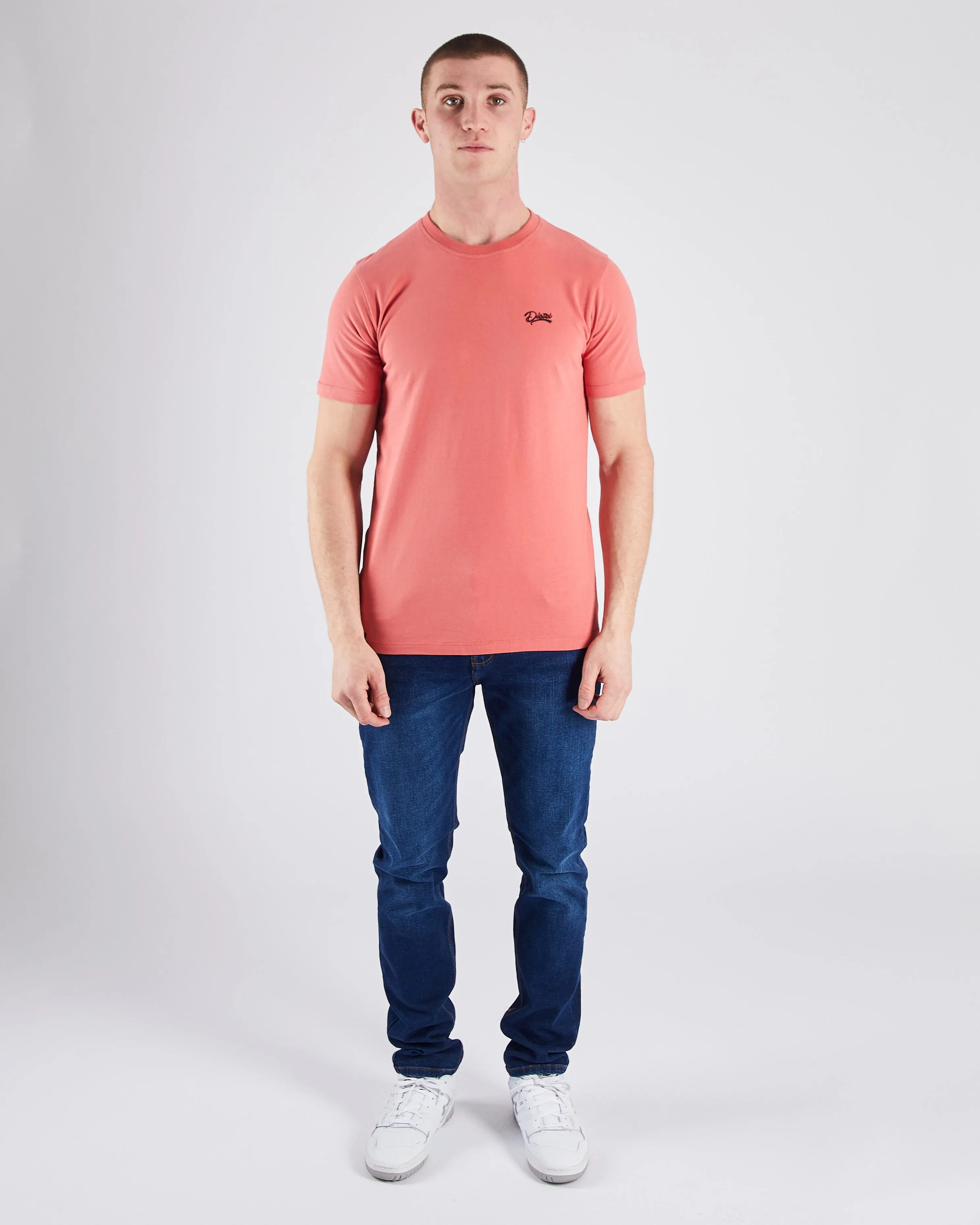 Basic Caden O Neck Tee Faded Rose