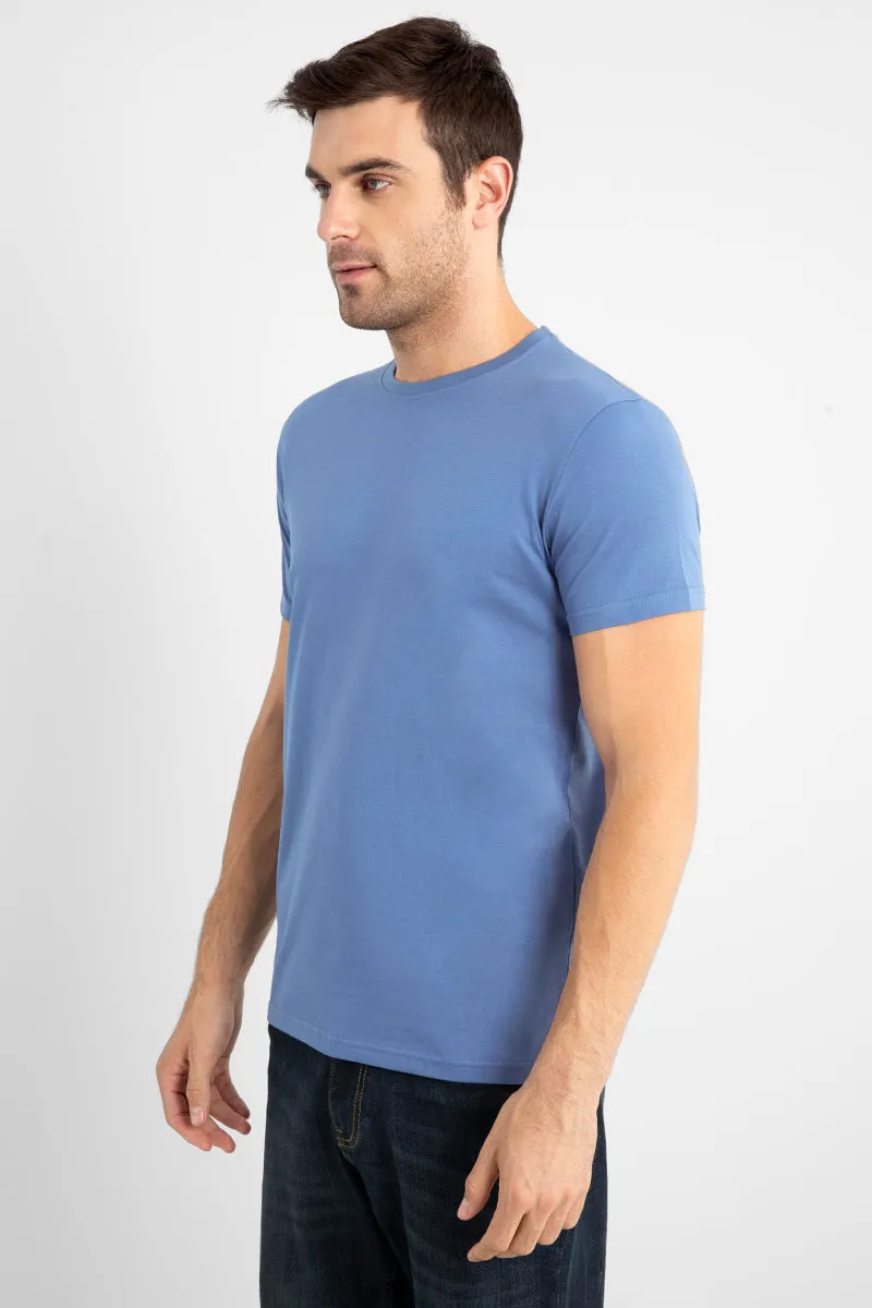 Basic Teal Blue Supima Cotton T-Shirt