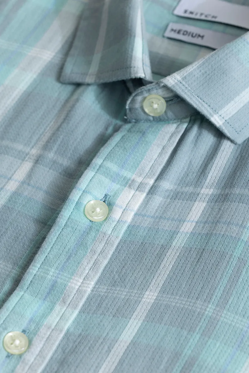 Beatice Light Blue Checks Shirt