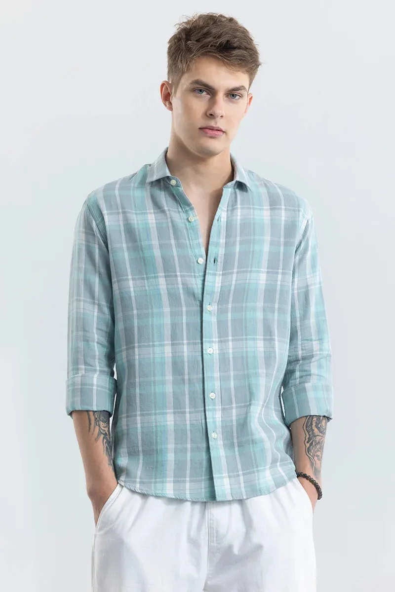 Beatice Light Blue Checks Shirt