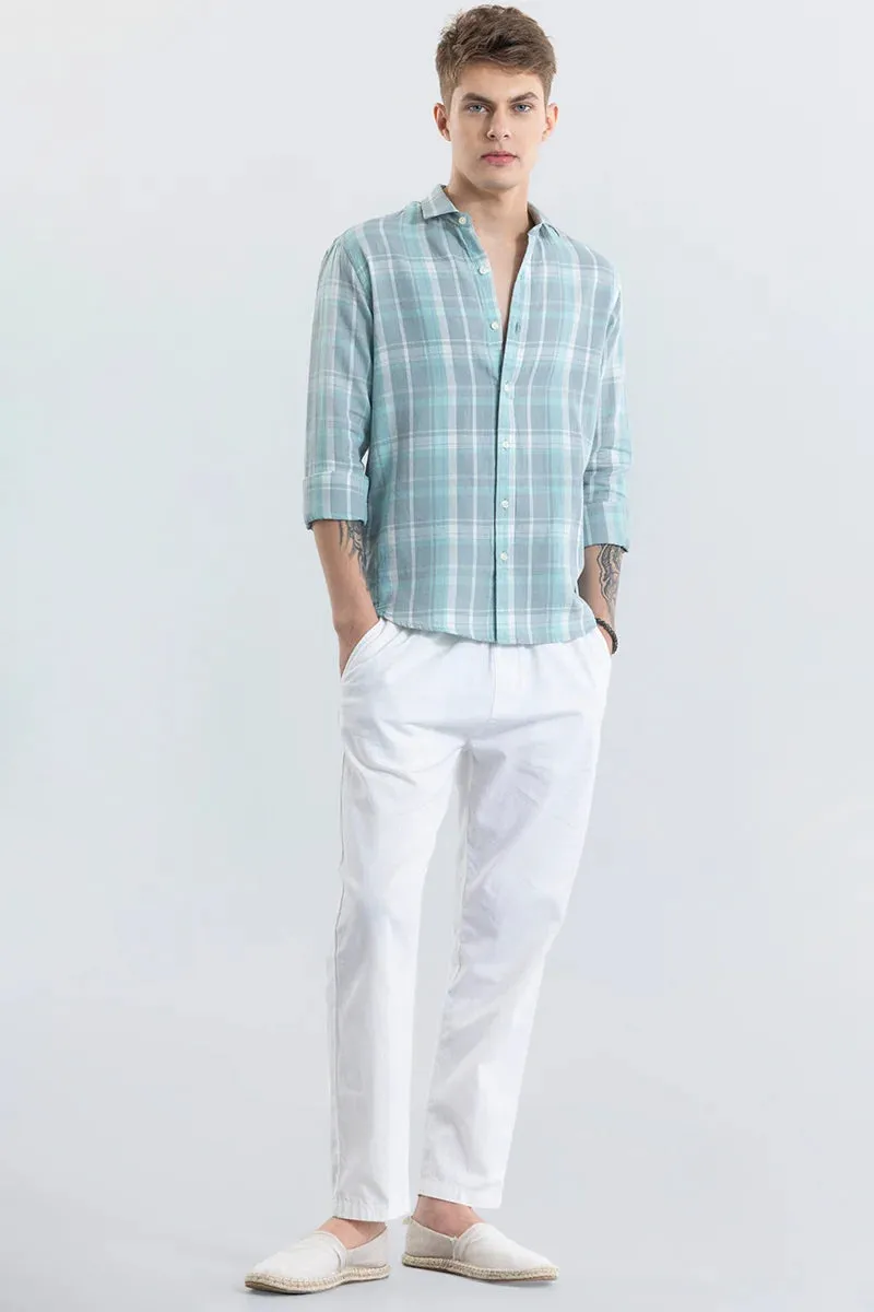 Beatice Light Blue Checks Shirt