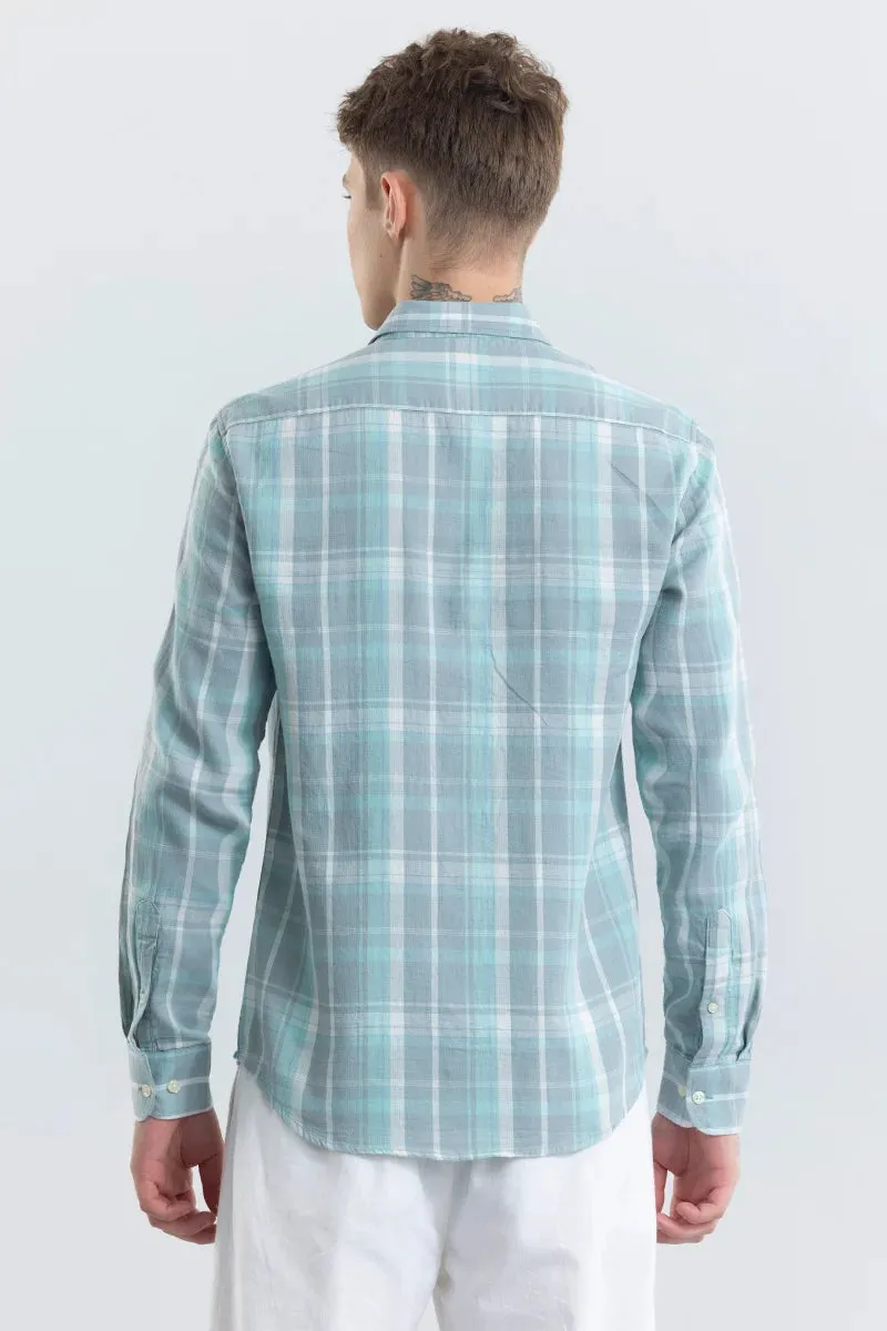 Beatice Light Blue Checks Shirt