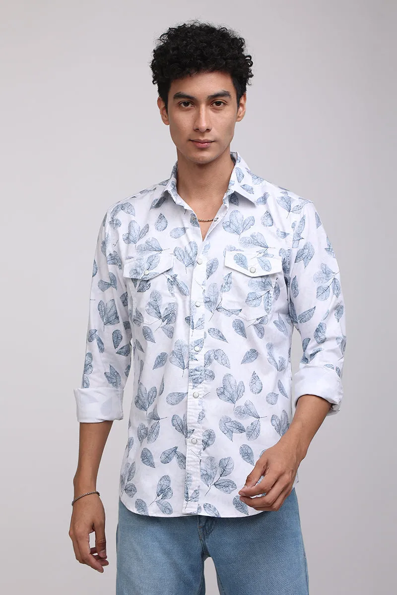 Beech Aegean Blue Melange Shirt