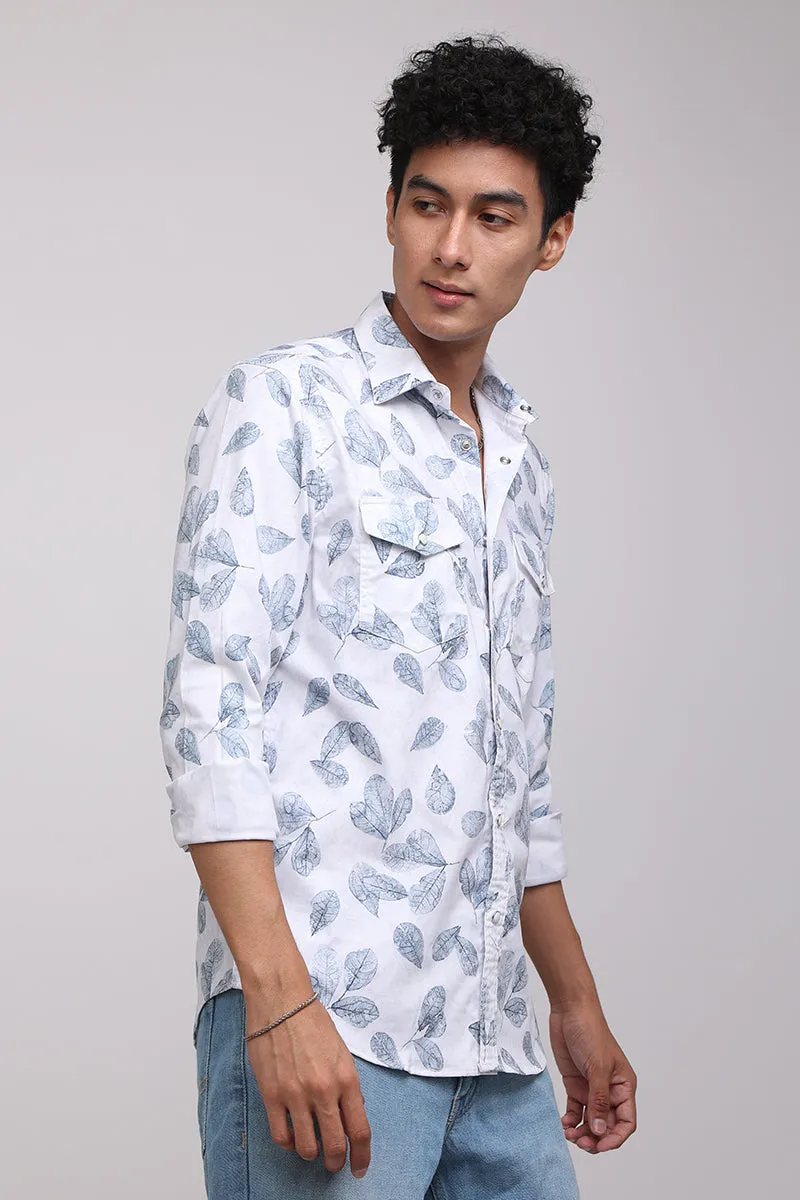 Beech Aegean Blue Melange Shirt