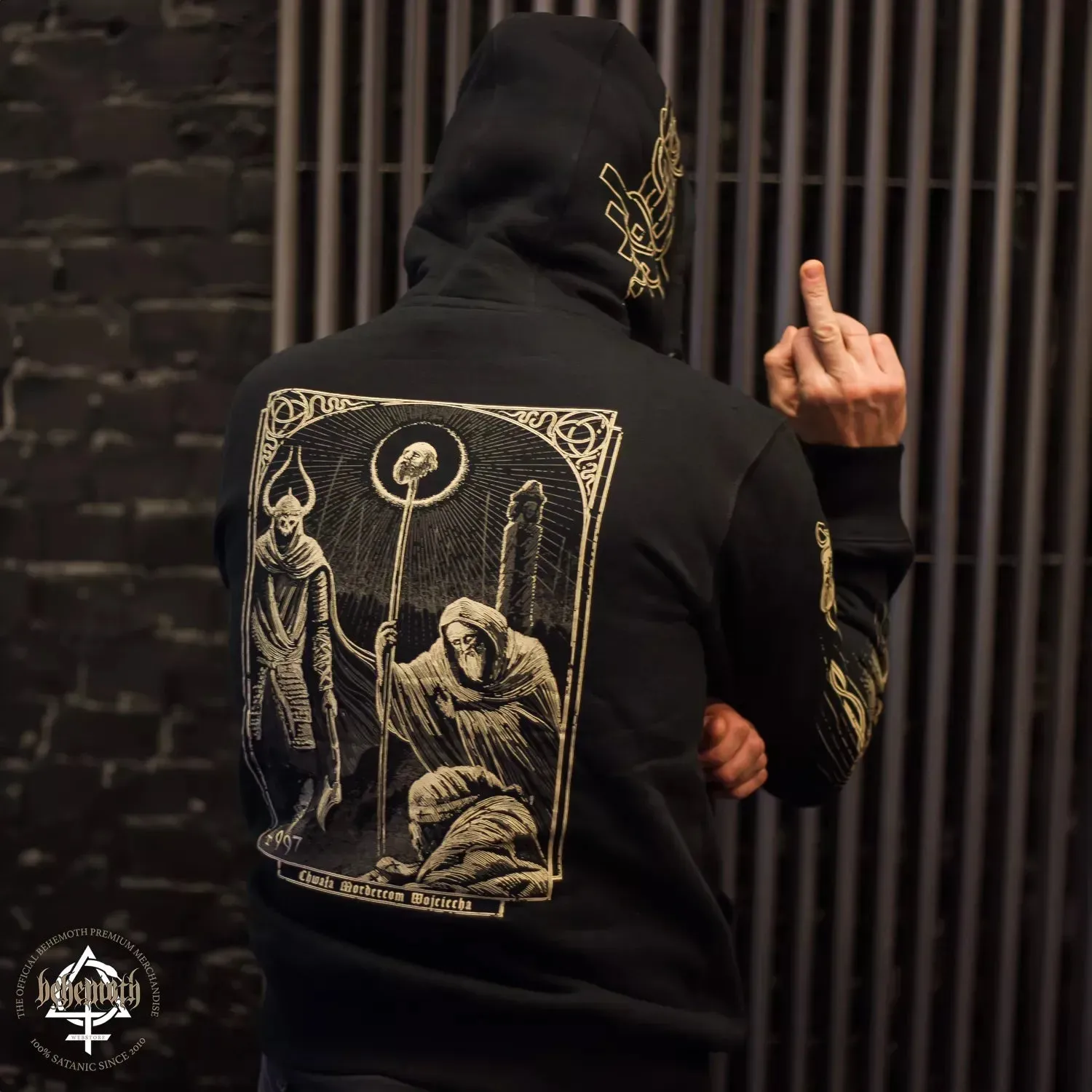 Behemoth 'Adalbert' hooded sweatshirt with zip