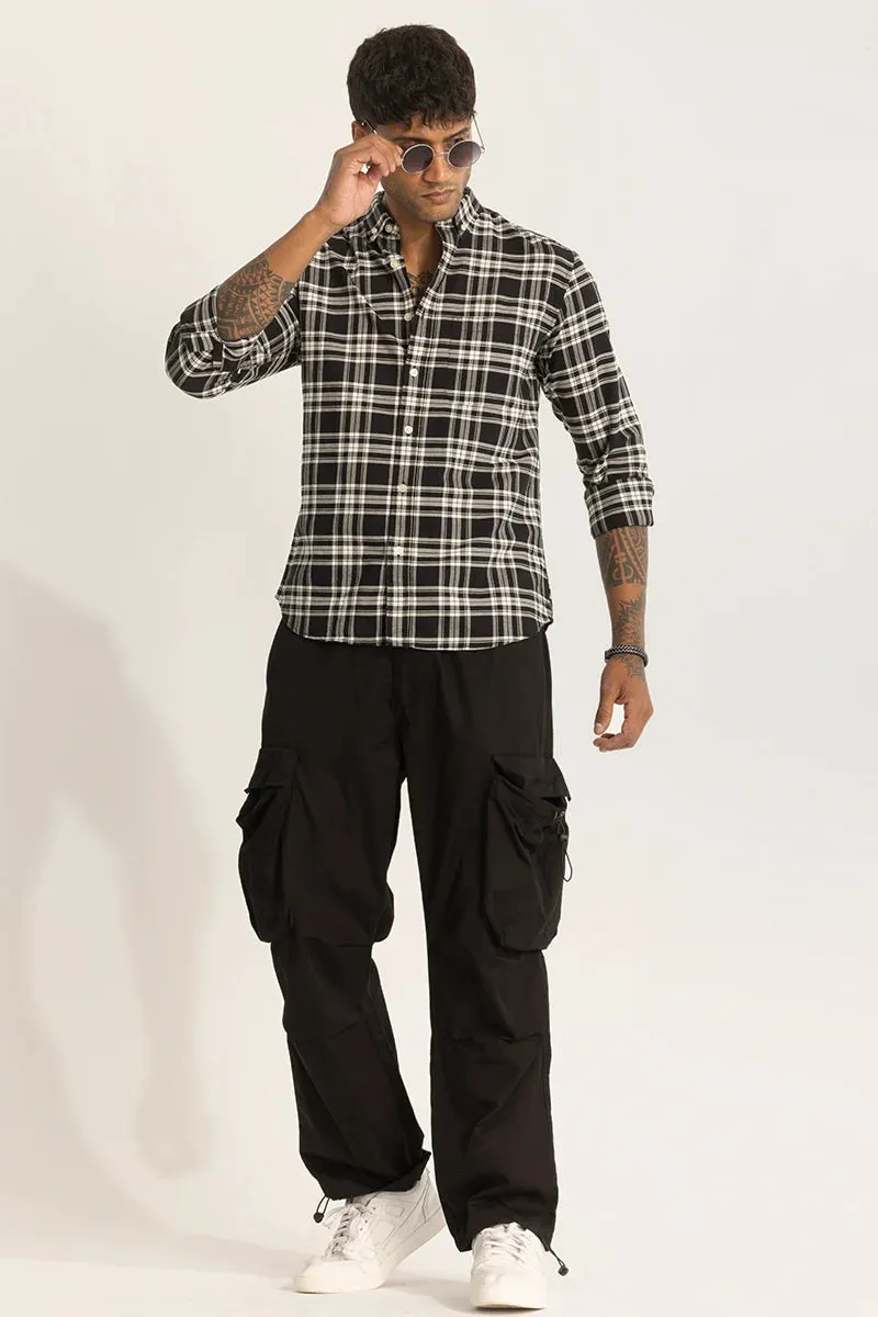 Black Checks Oxford Shirt