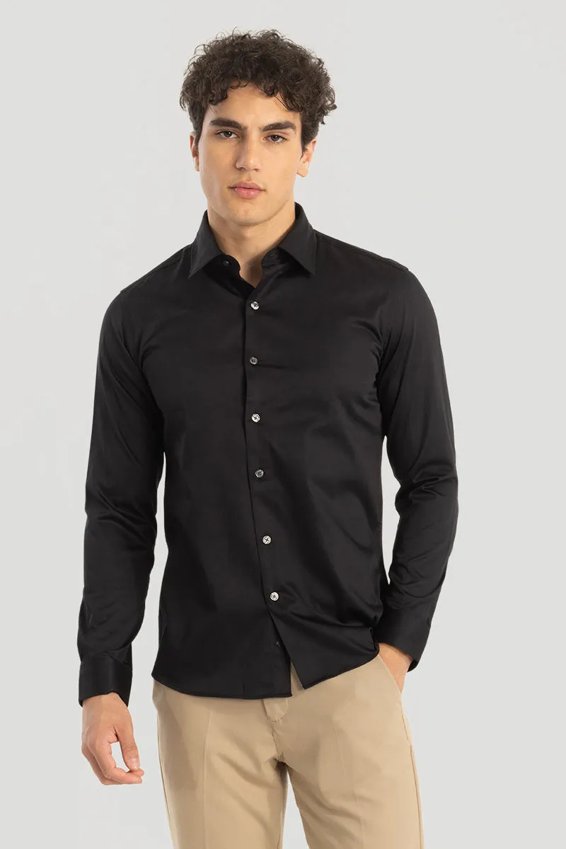 Black Giza Cotton Shirt