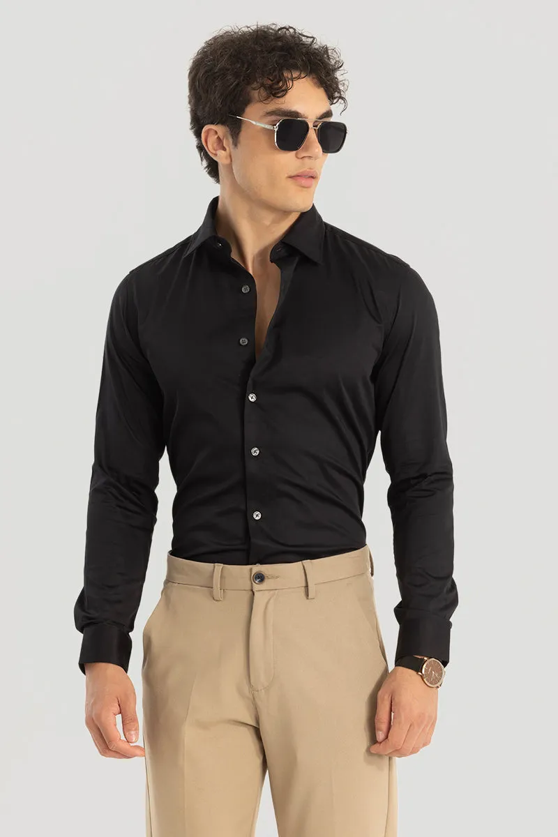 Black Giza Cotton Shirt