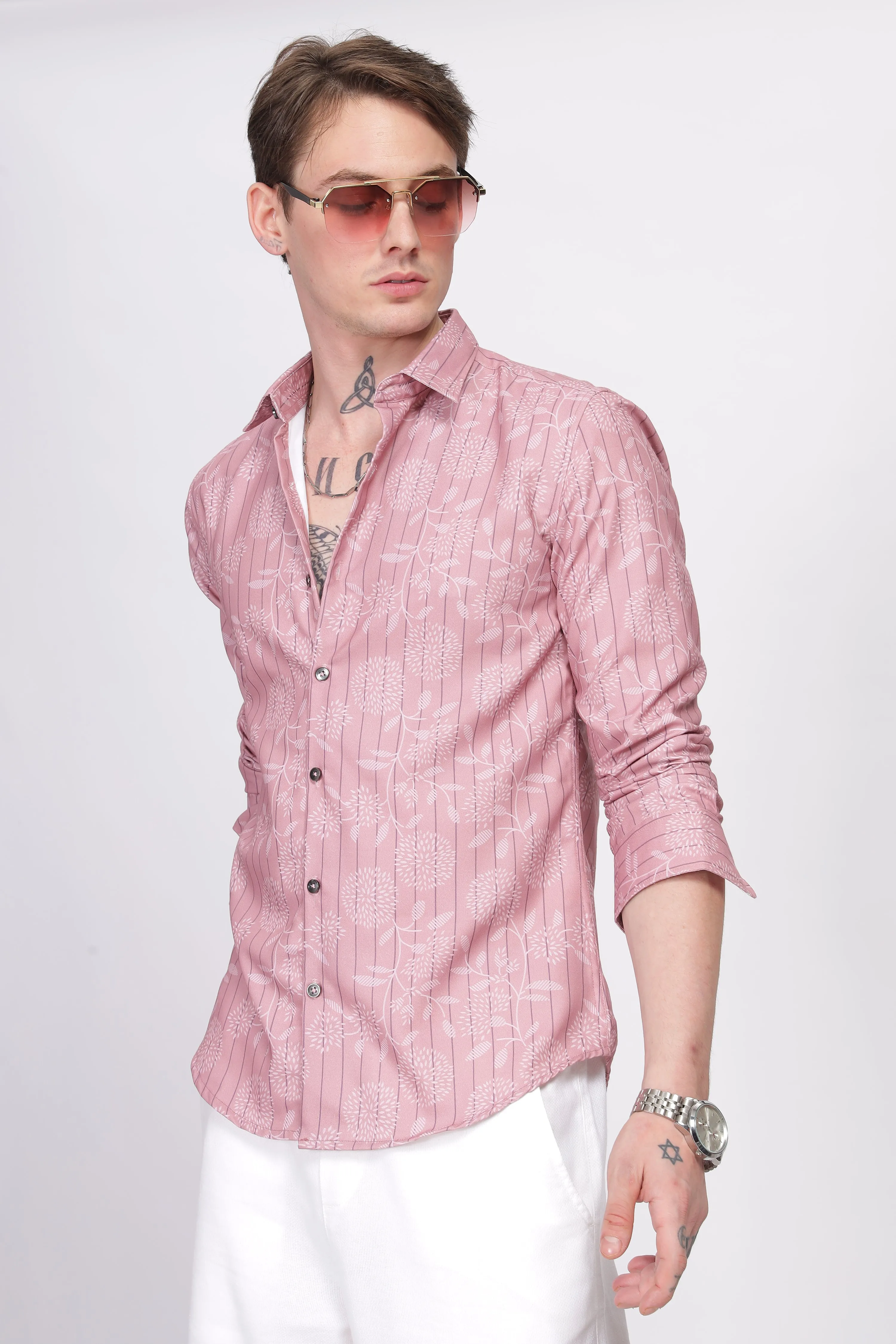 Bloom Pink Printed Shirt