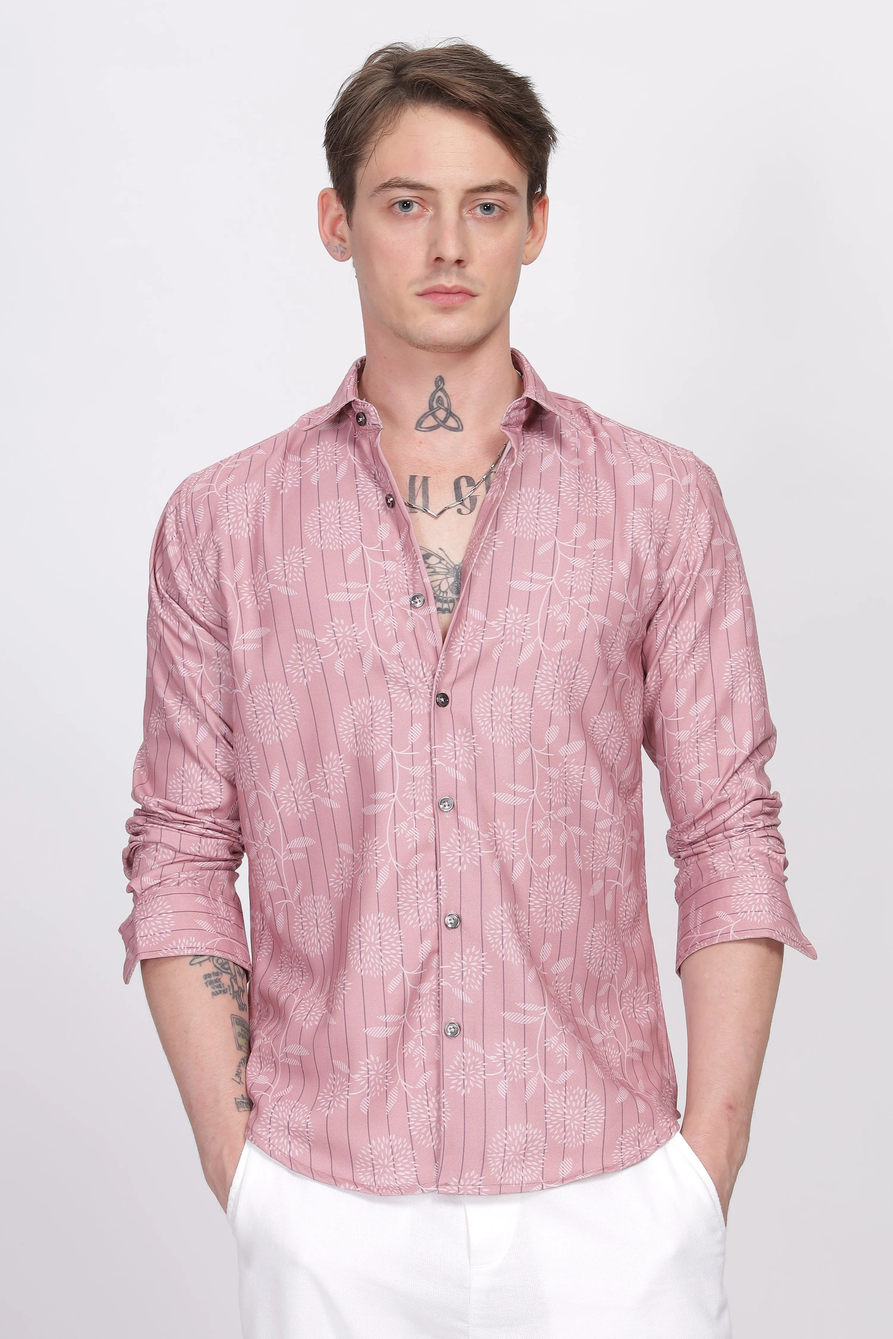 Bloom Pink Printed Shirt