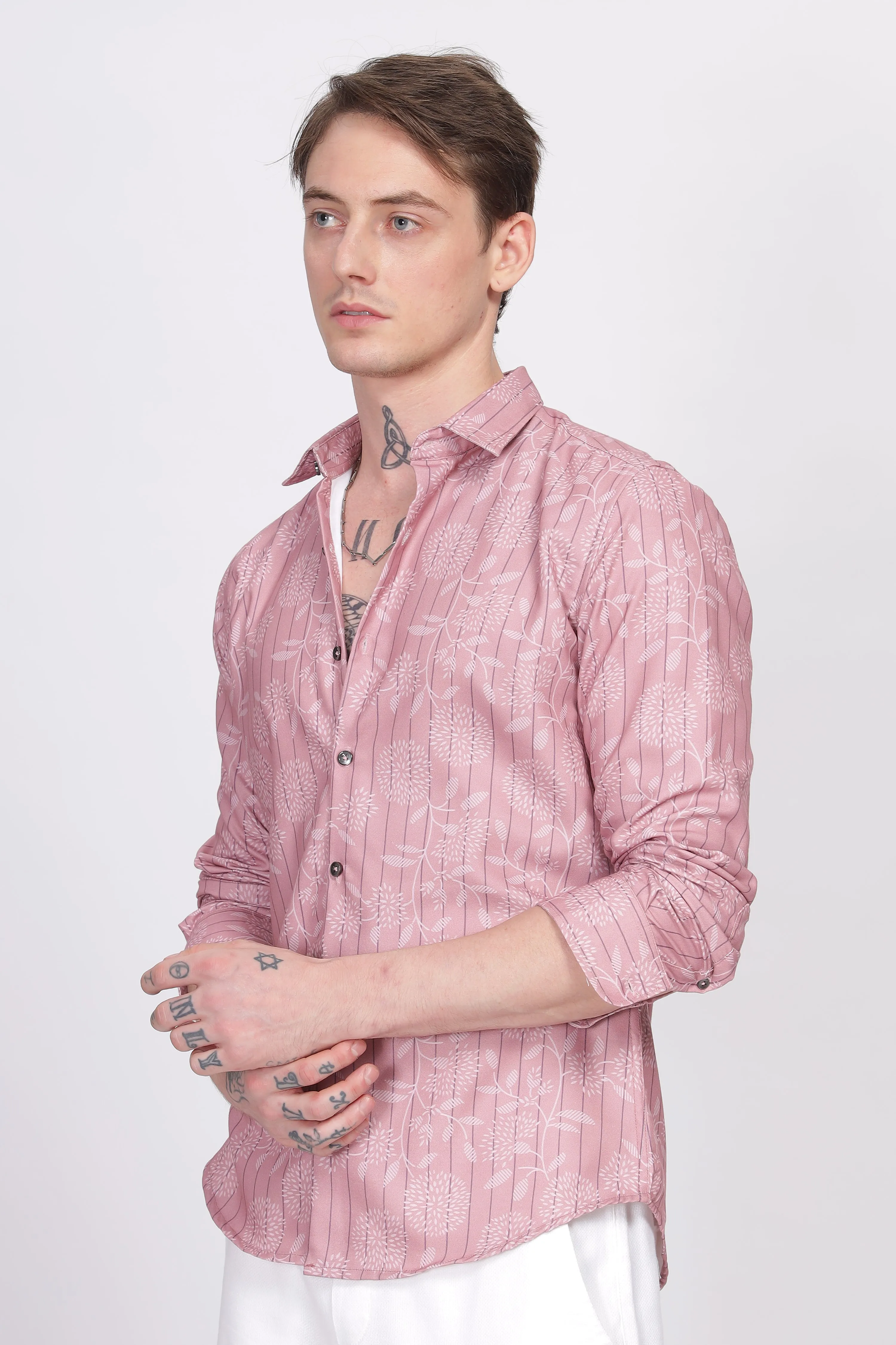 Bloom Pink Printed Shirt