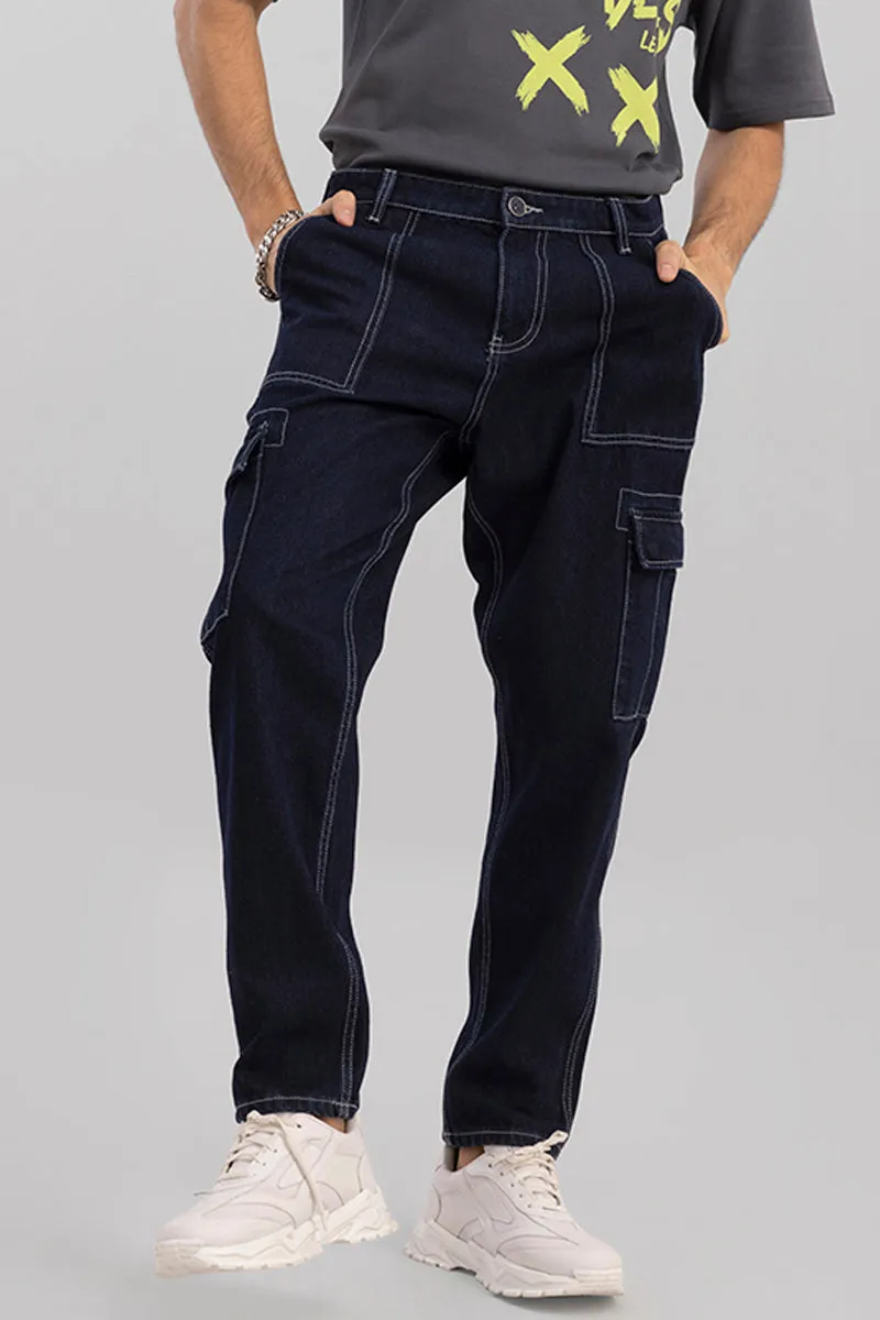 Blue Baggy Fit Jeans