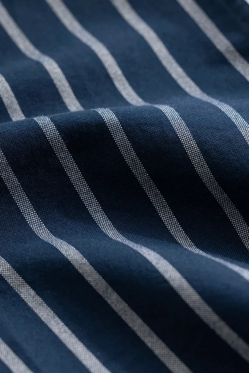 Bodil Navy Striped Shirt