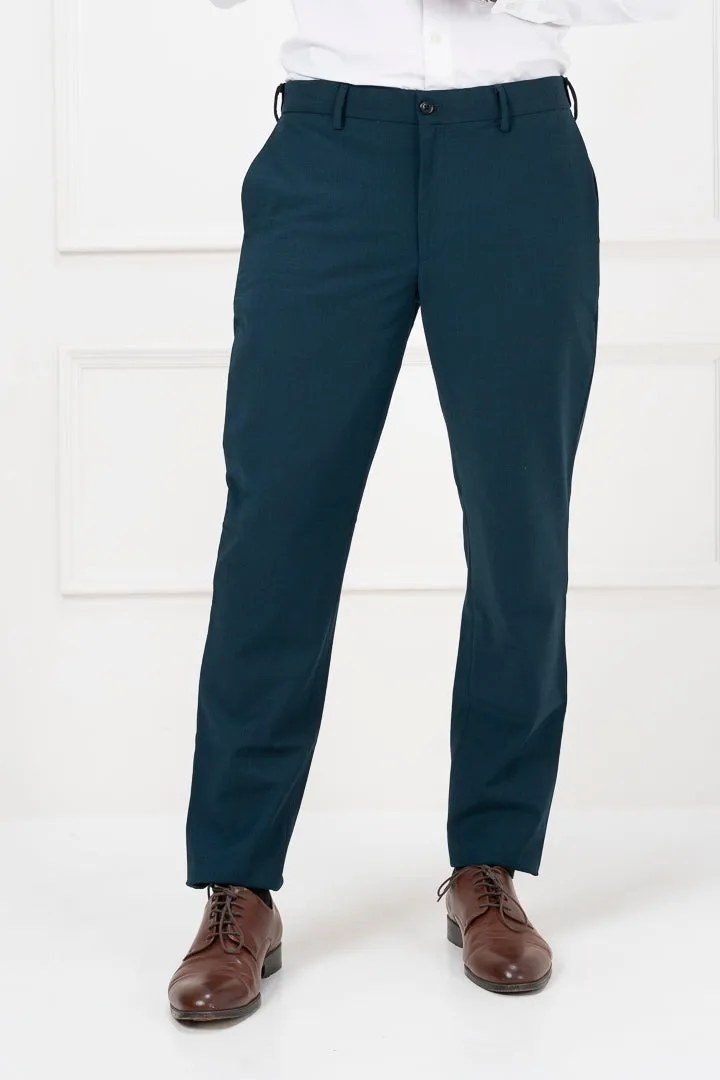 Bottle Green Merino Wool Pants