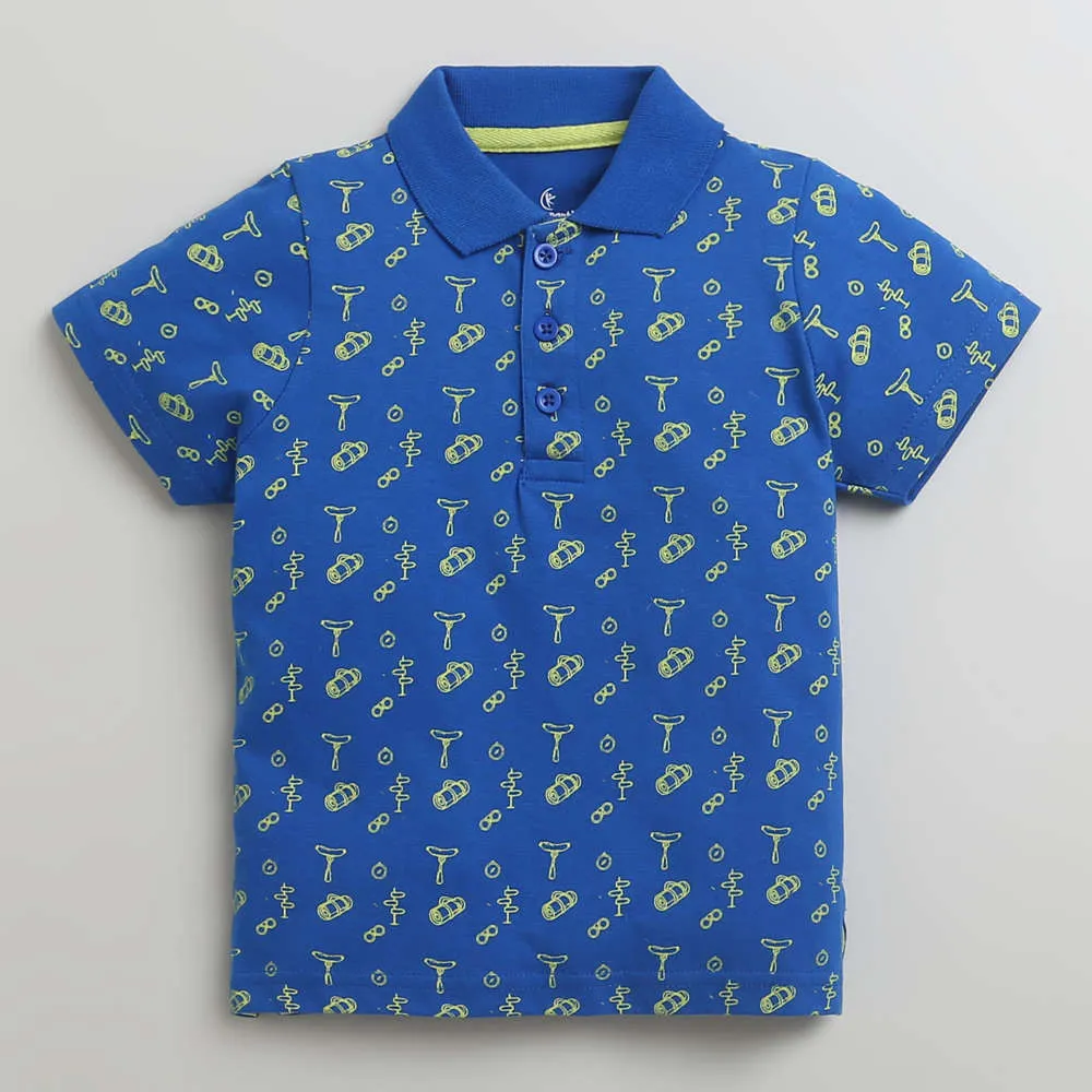 Boys AOP Polo Tee