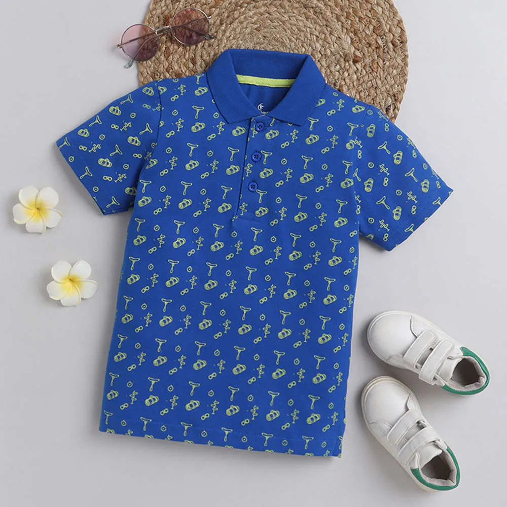 Boys AOP Polo Tee