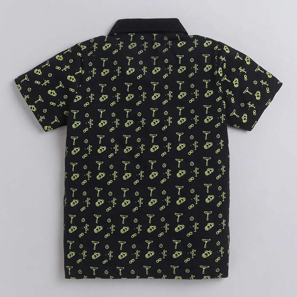 Boys AOP Polo Tee