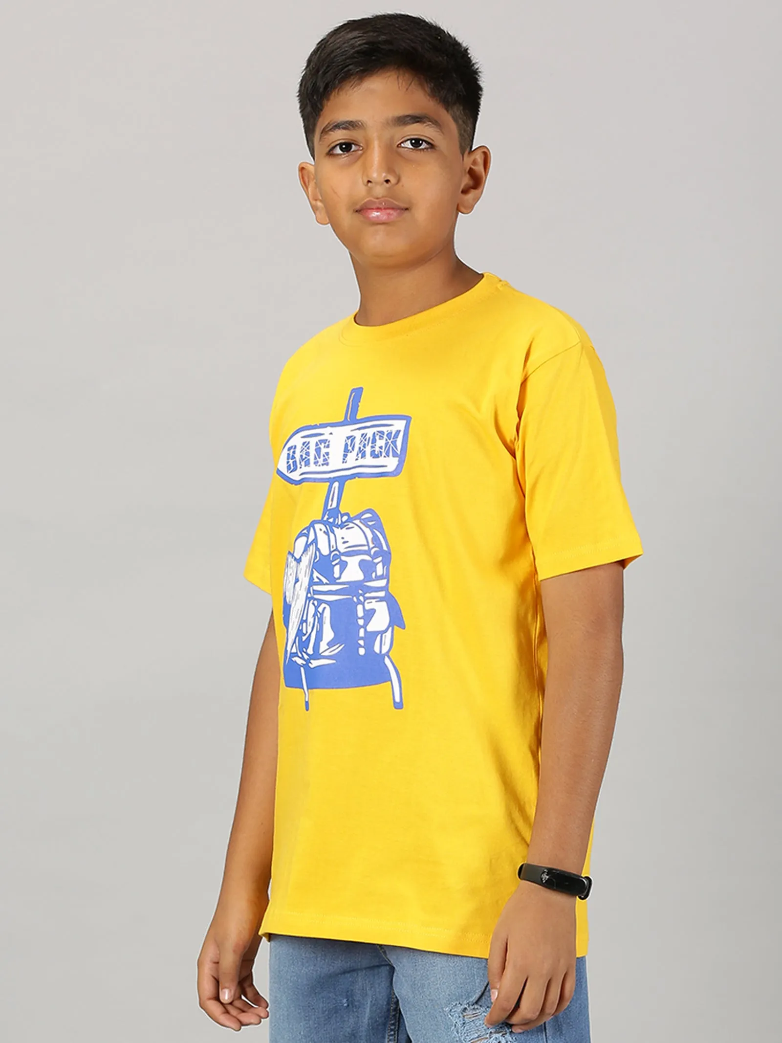 Boys Printed Round Neck Tee