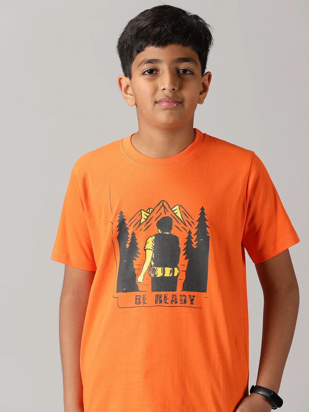 Boys Printed Round Neck Tee