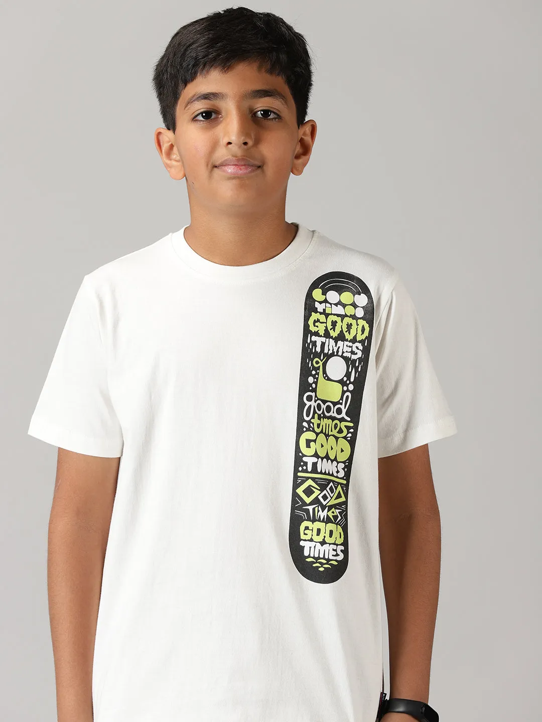 Boys Printed Round Neck Tee