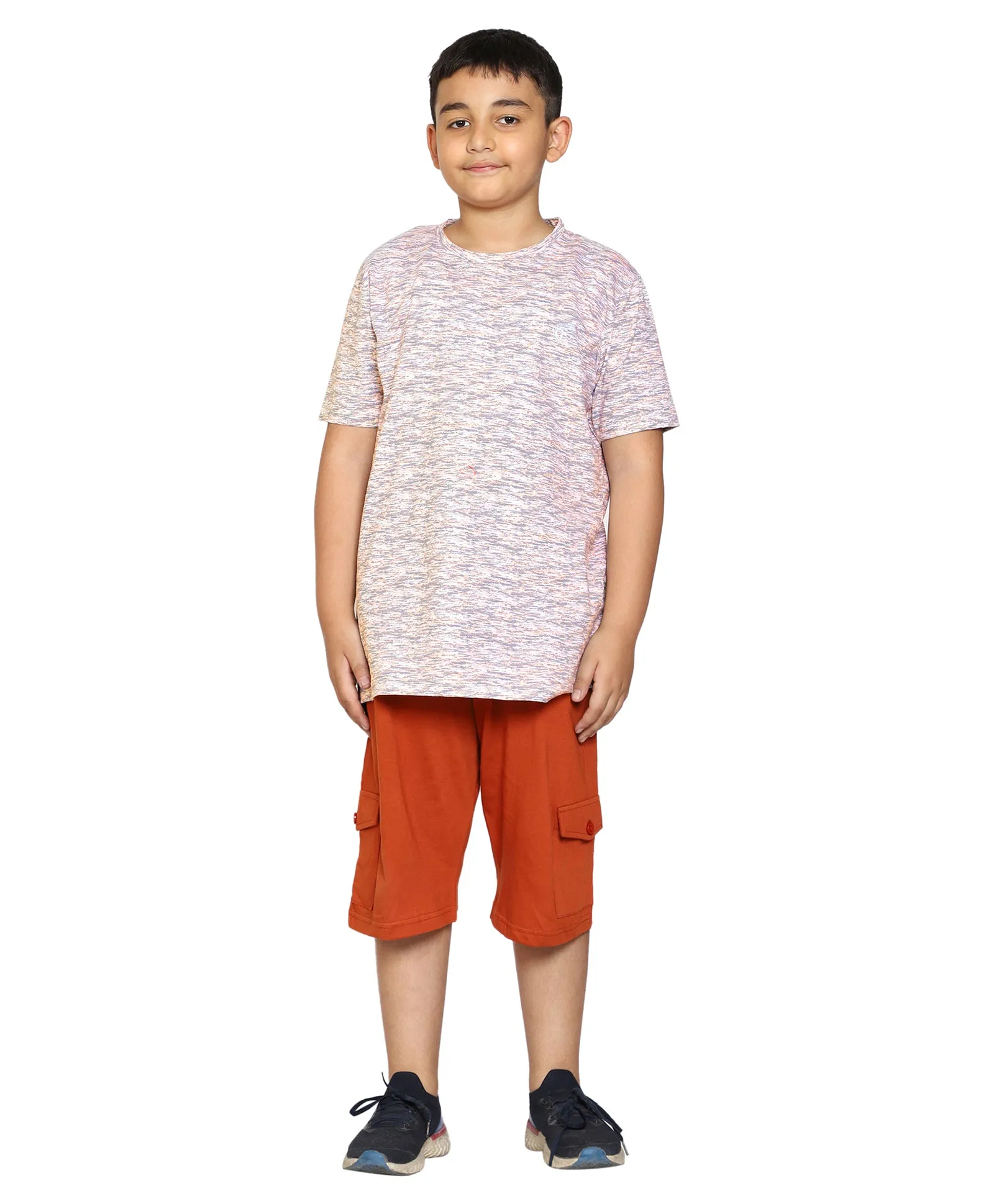 Boys Round Neck Half Sleeve Tee