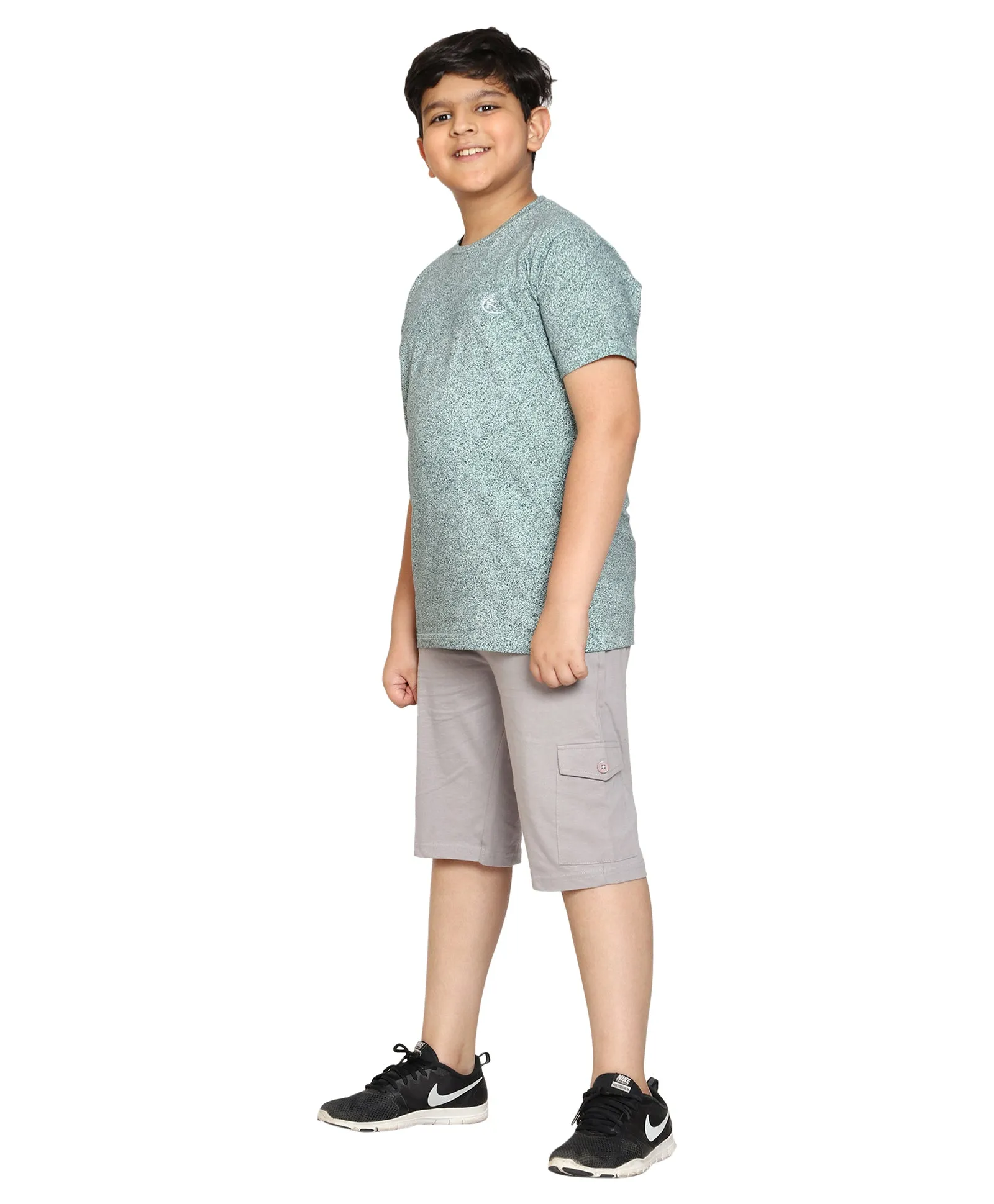 Boys Round Neck Half Sleeve Tee