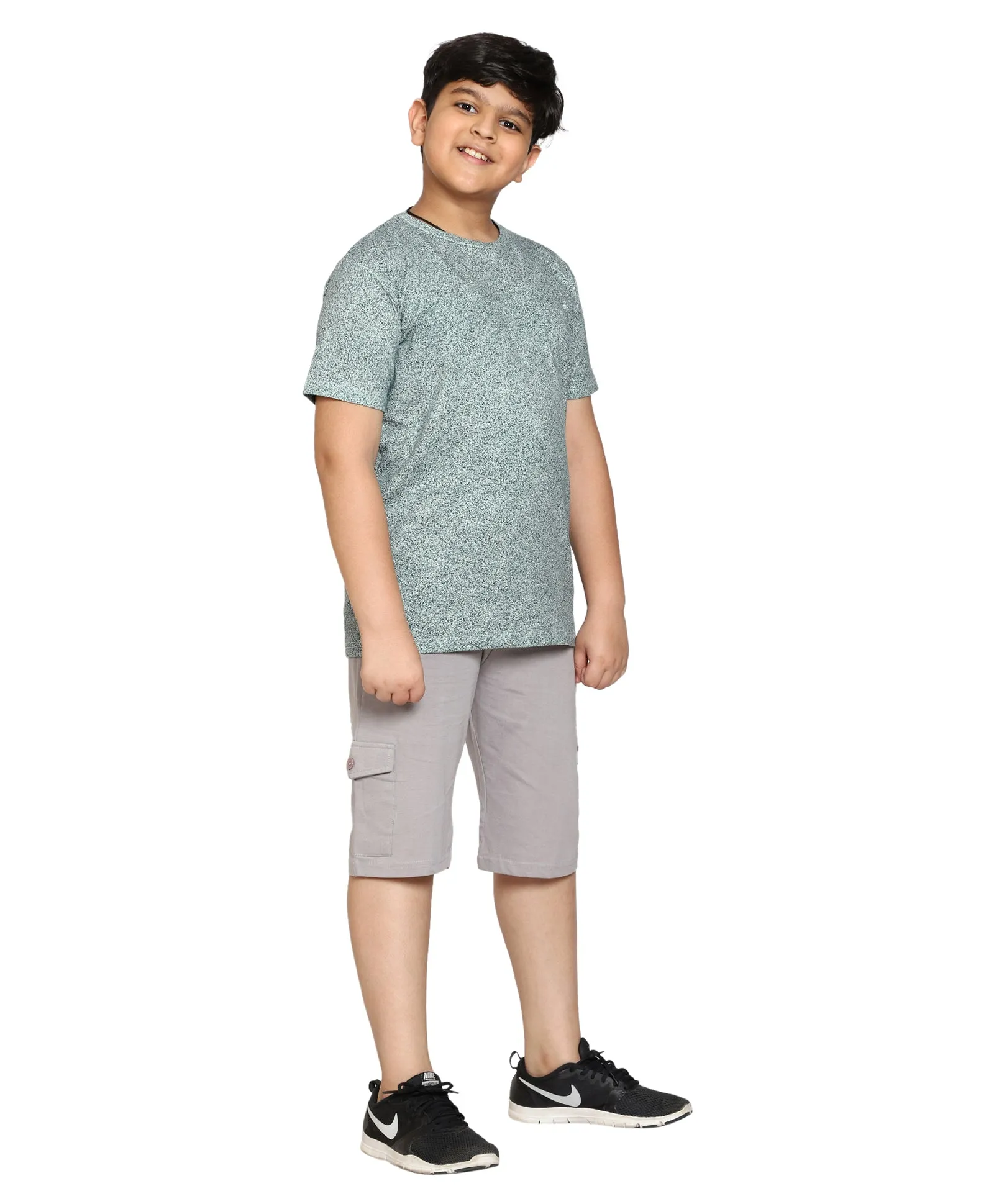 Boys Round Neck Half Sleeve Tee