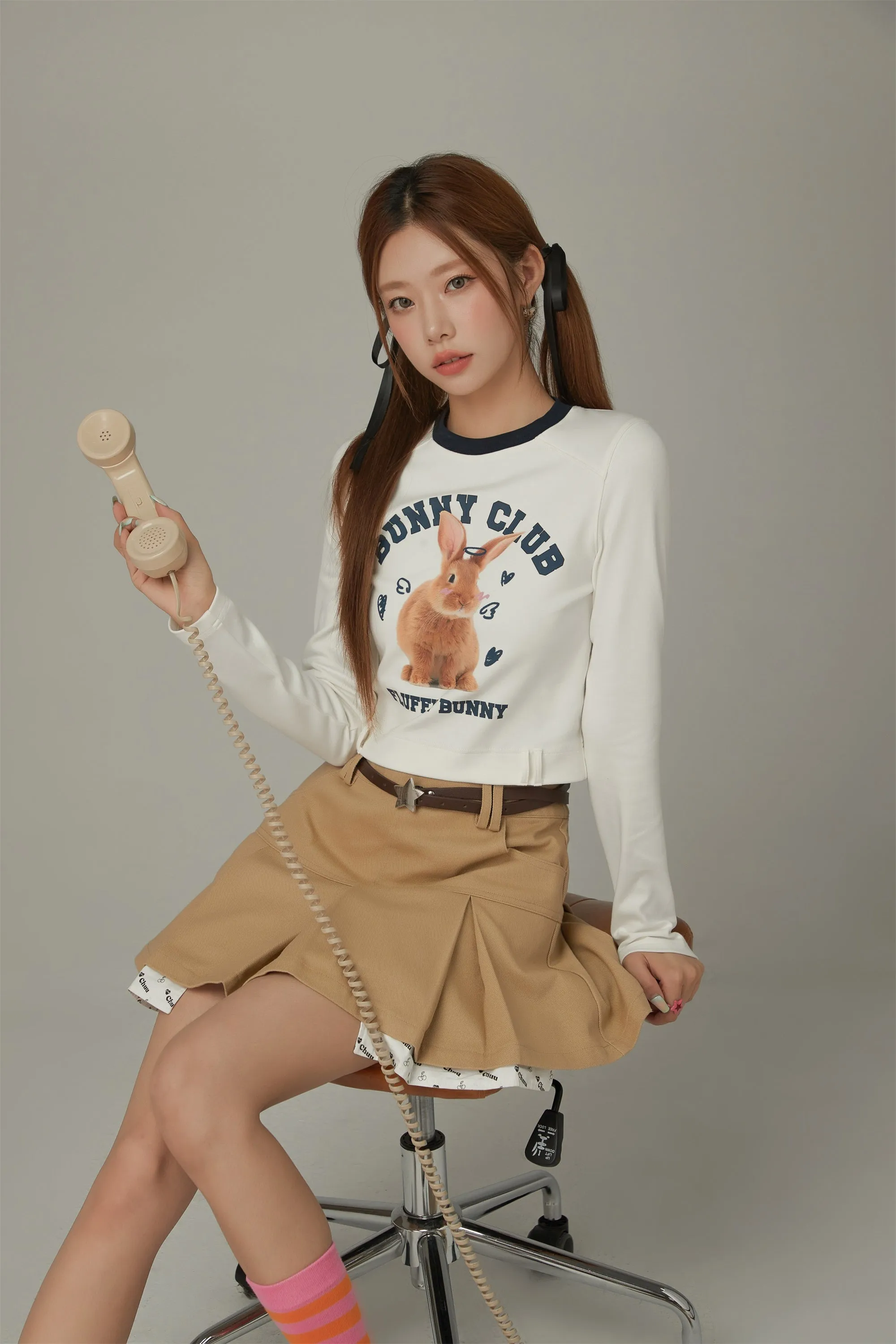 Bunny Club Crop T-Shirt