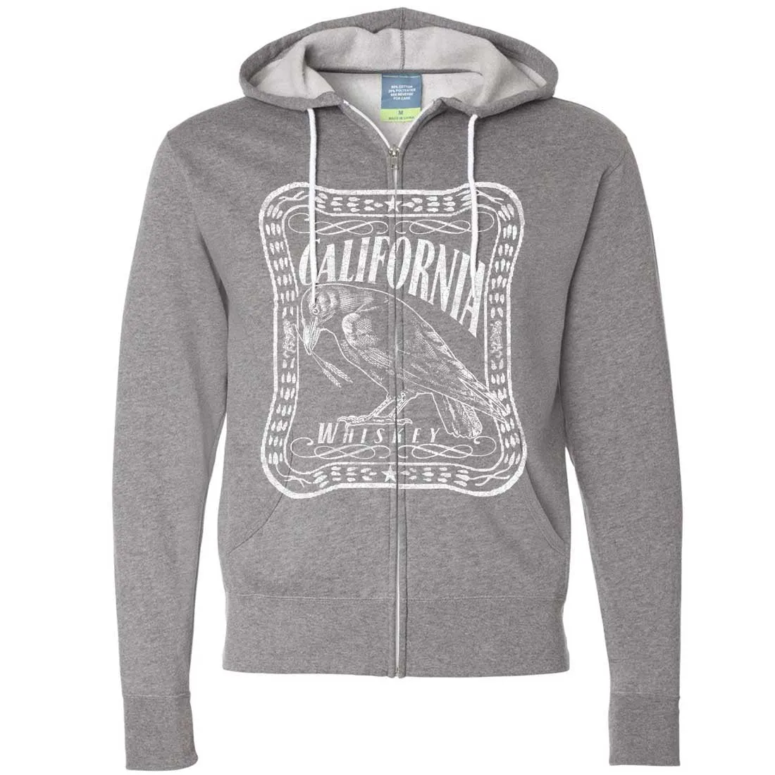 California Crow Whiskey Zip-Up Hoodie