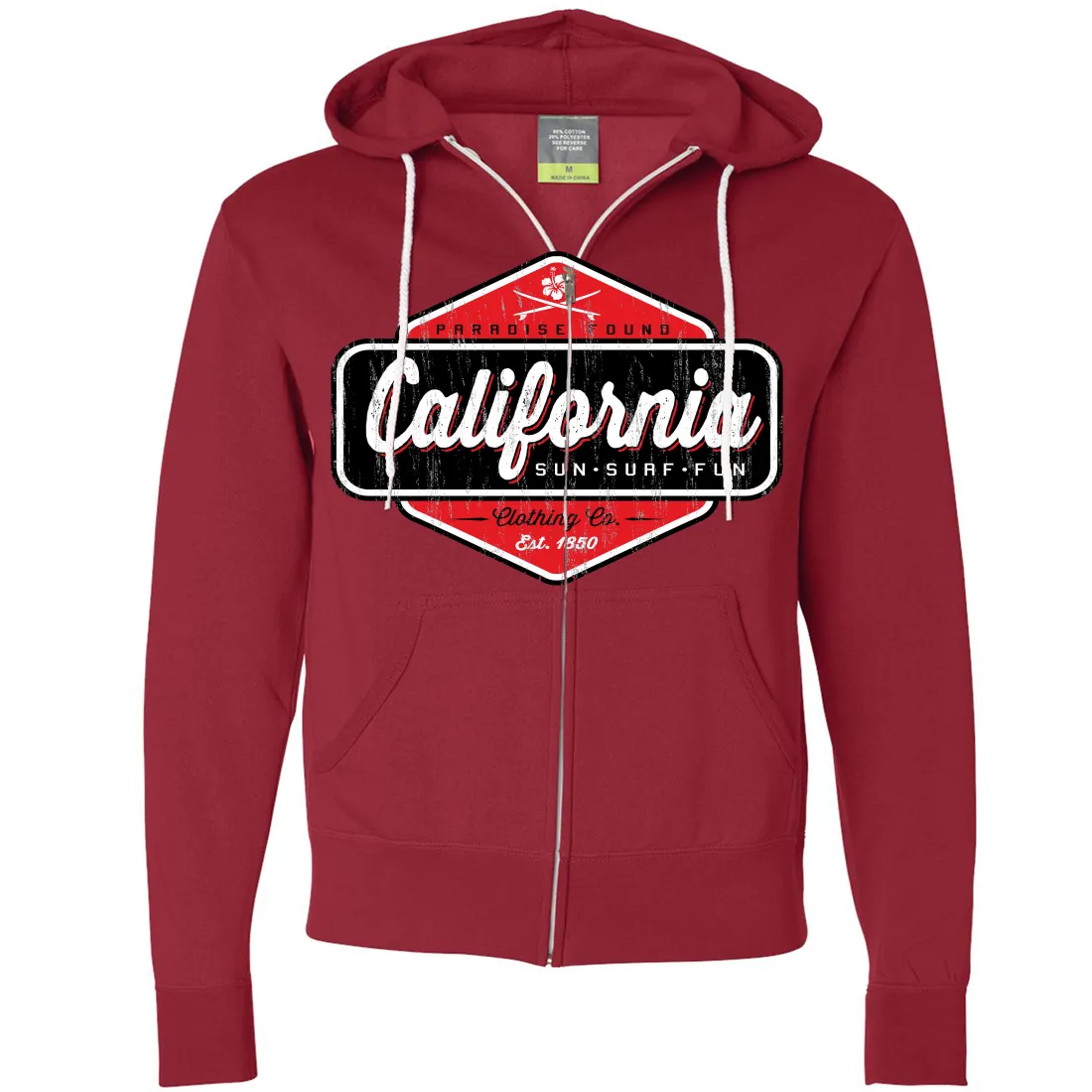 California Paradise Found Zip-Up Hoodie