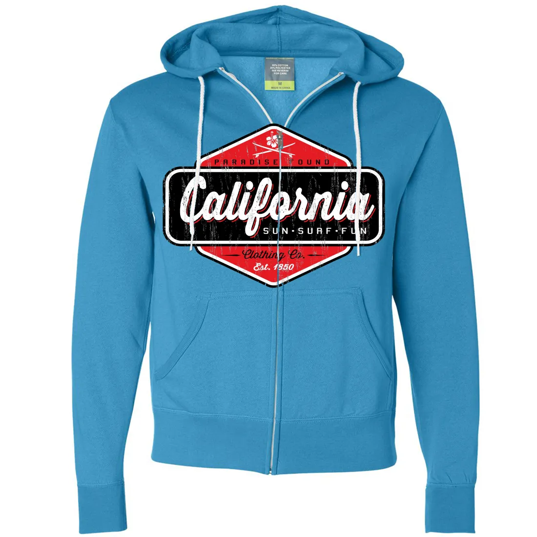 California Paradise Found Zip-Up Hoodie