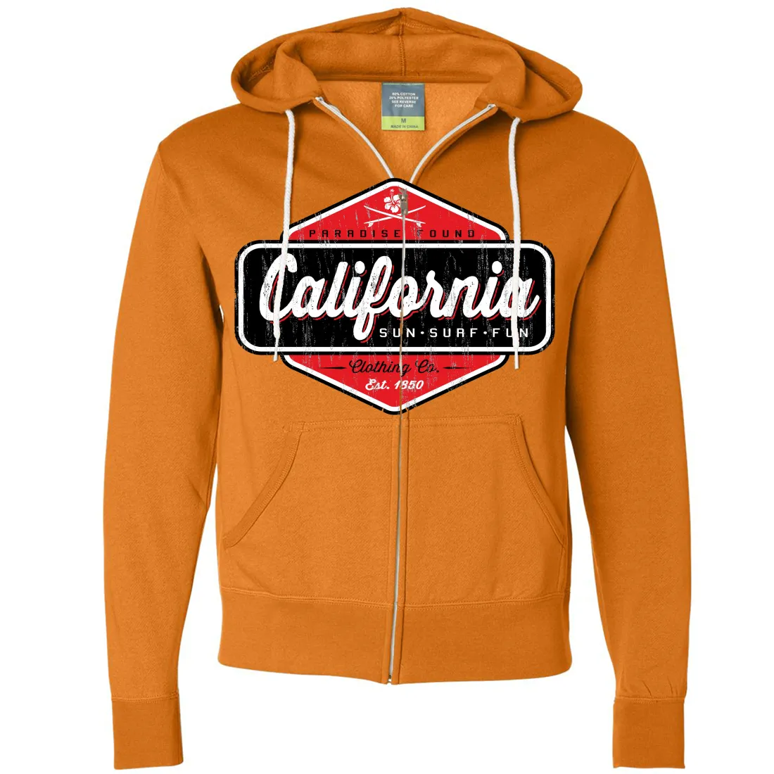 California Paradise Found Zip-Up Hoodie