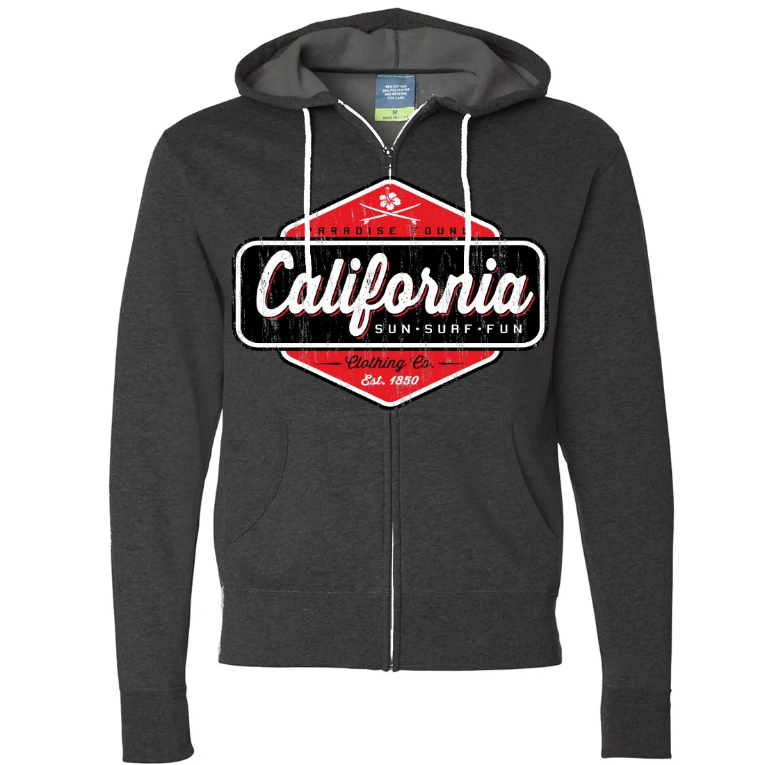 California Paradise Found Zip-Up Hoodie