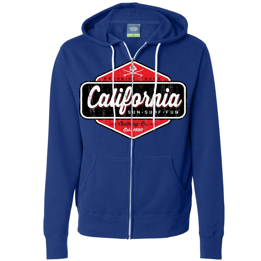 California Paradise Found Zip-Up Hoodie