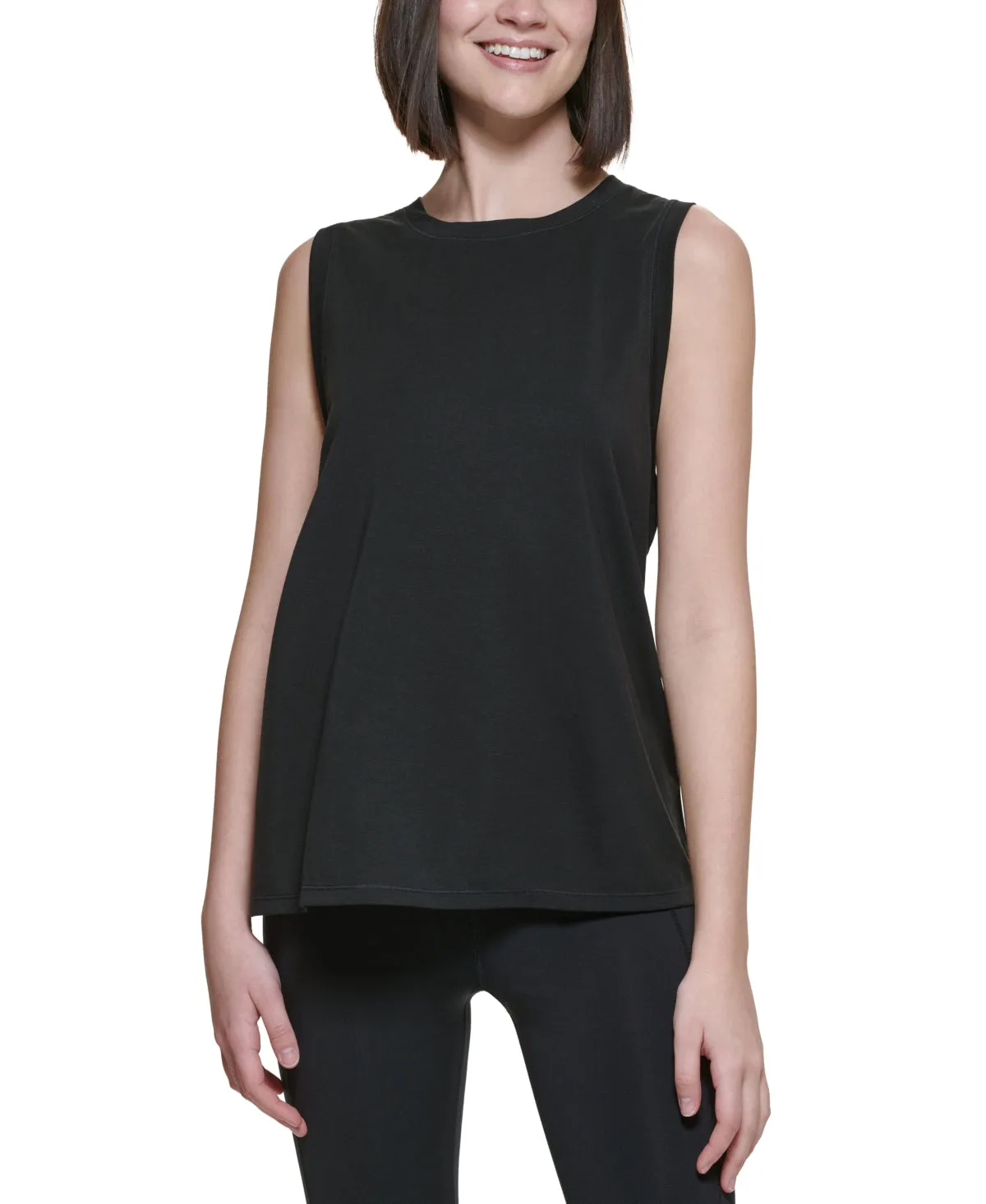 Calvin Klein Performance Women's Dropped Armhole Tank (Black, S)